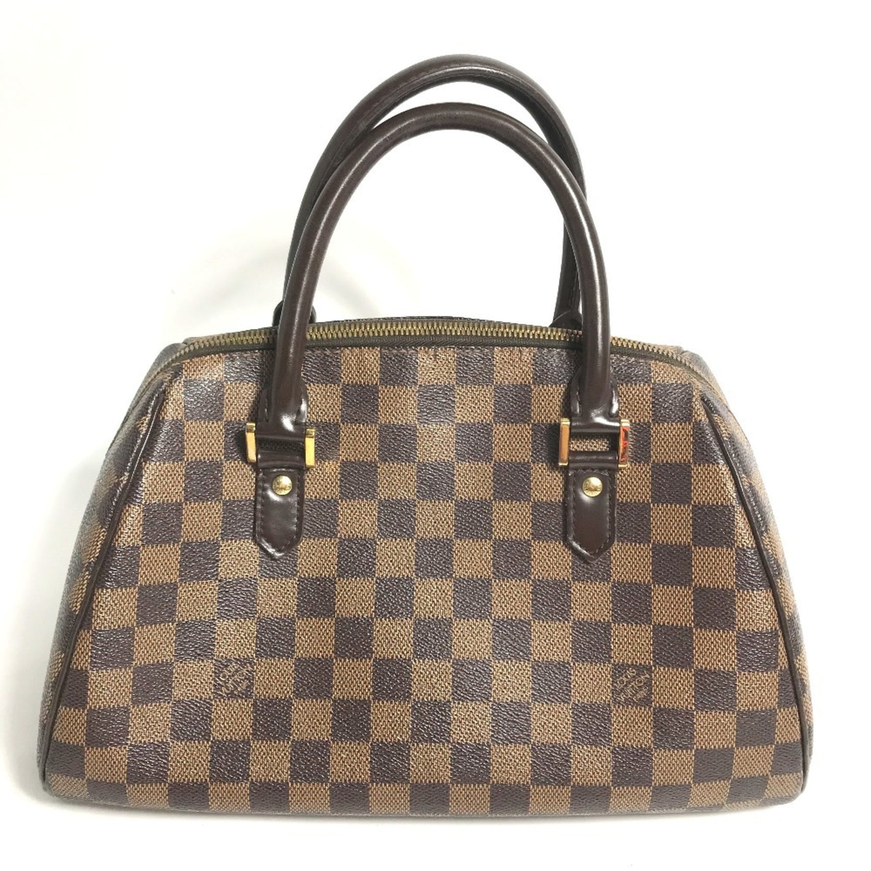 Louis Vuitton Damier Rivera MM Boston Bag, Handbag, Canvas, Ebene, Brown