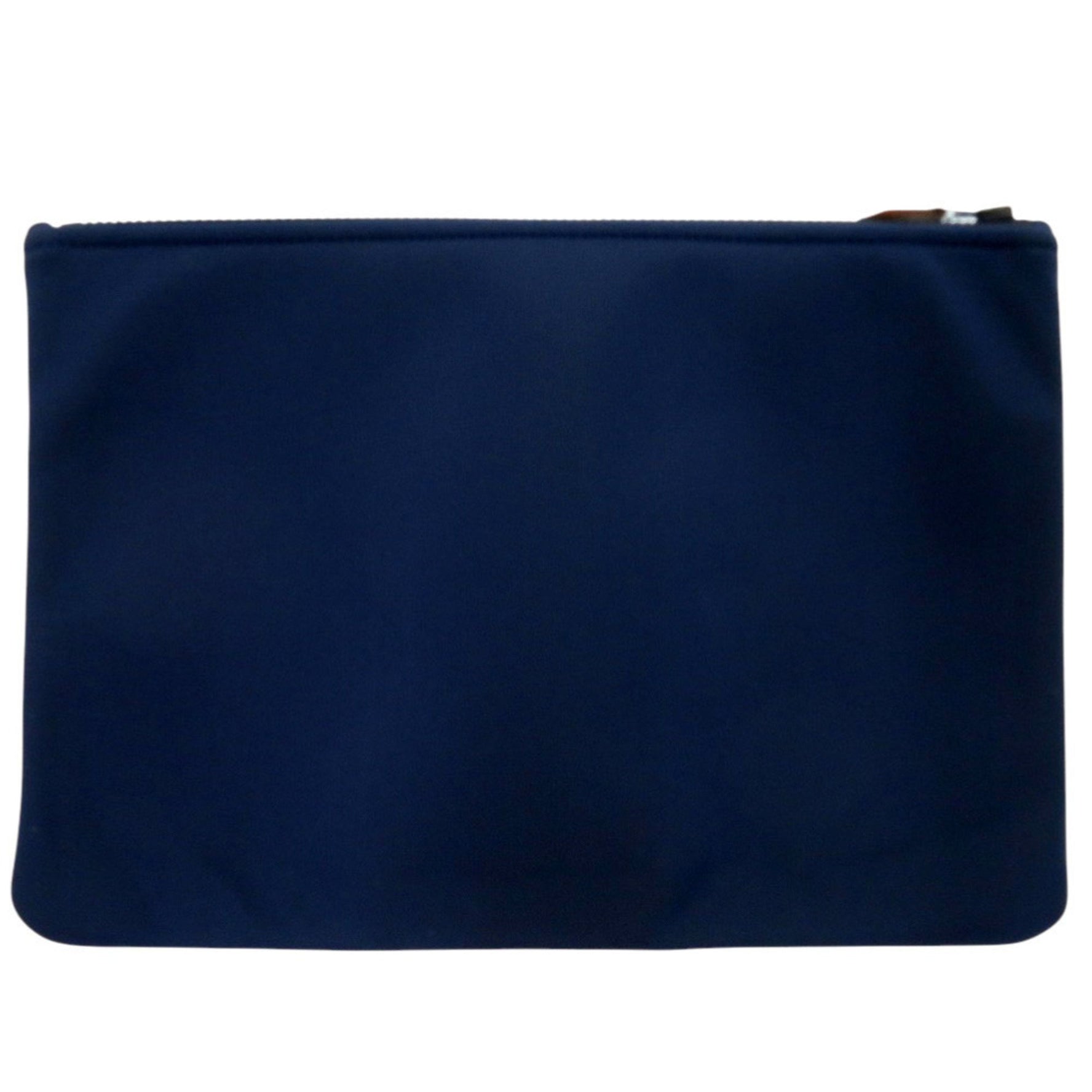 Unused Hermès Neoban GM Polyamide Elastane Blue Marine Pouch Bag HERMES