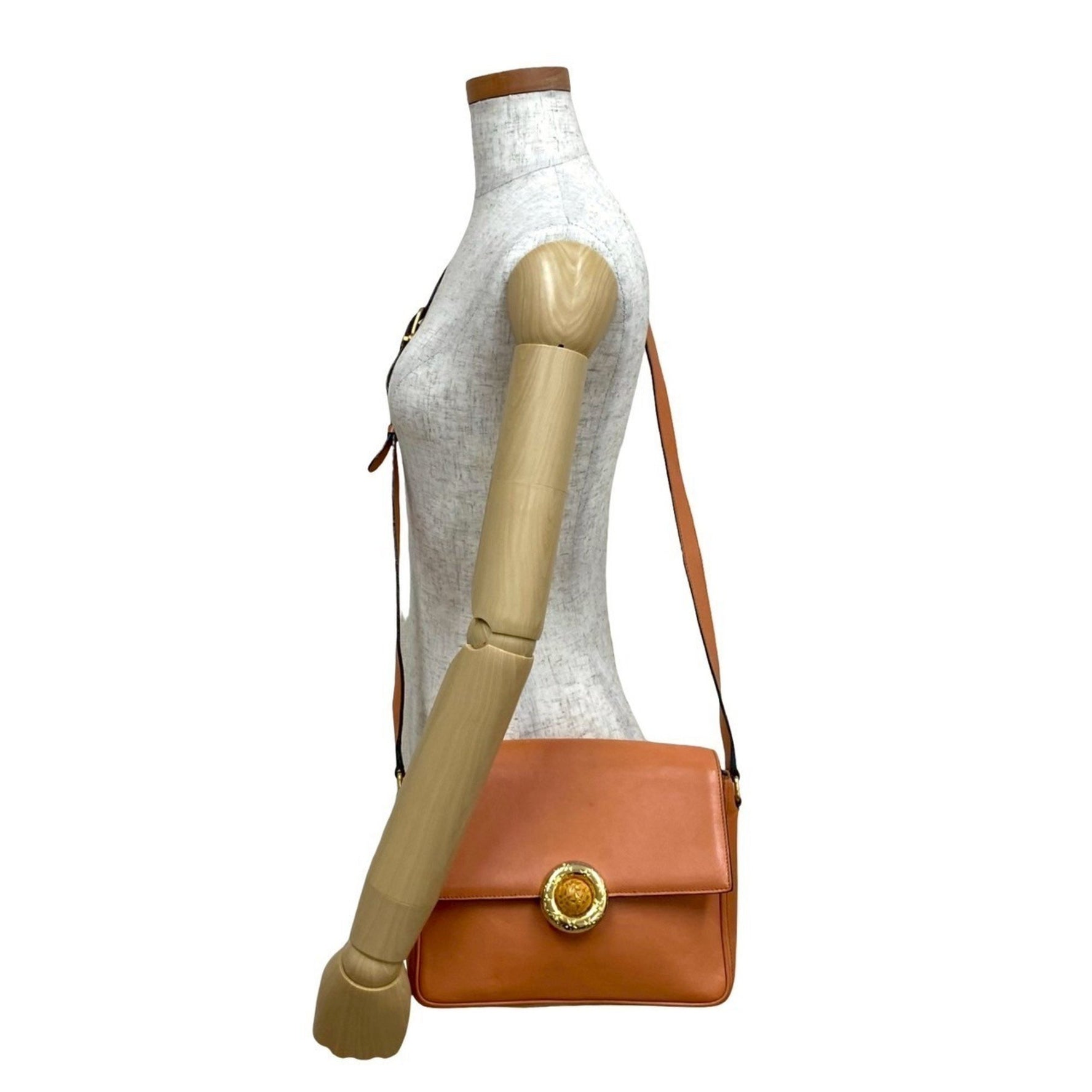 CELINE Star Ball Leather Shoulder Bag/Pochette/Sacoche in
