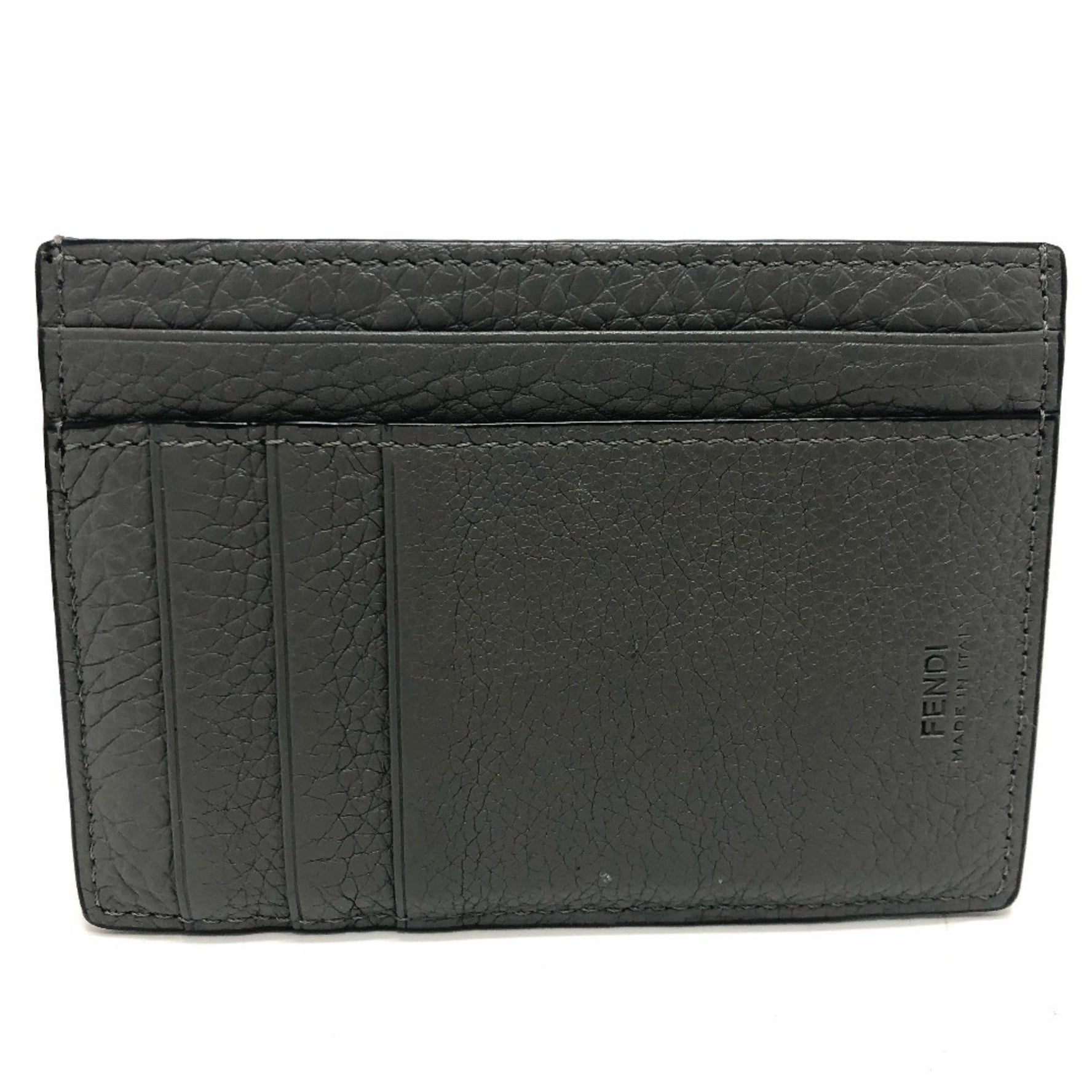 FENDI FF Baguette Coin Case, Card Leather