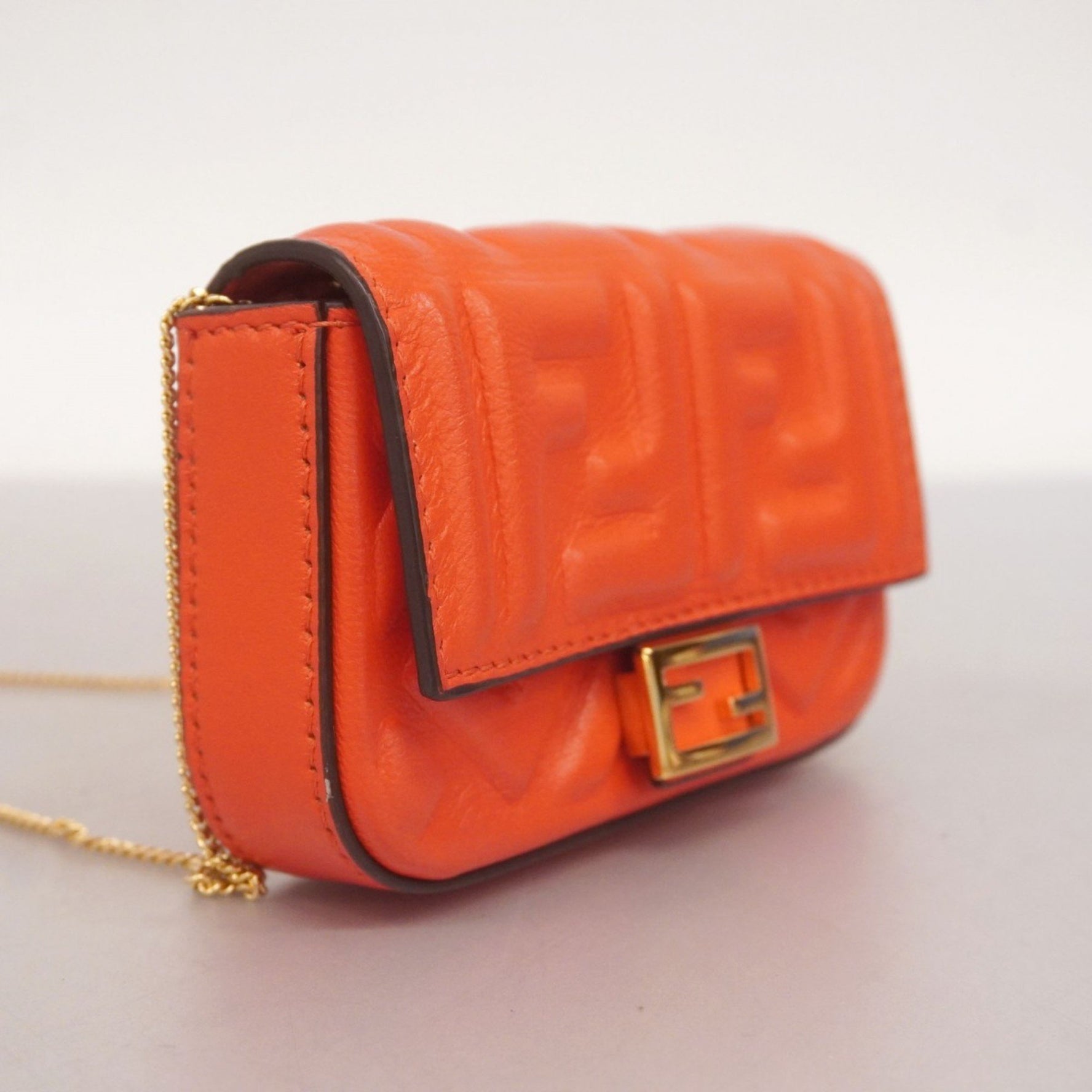 Fendi Nano Bucket Leather Shoulder Bag