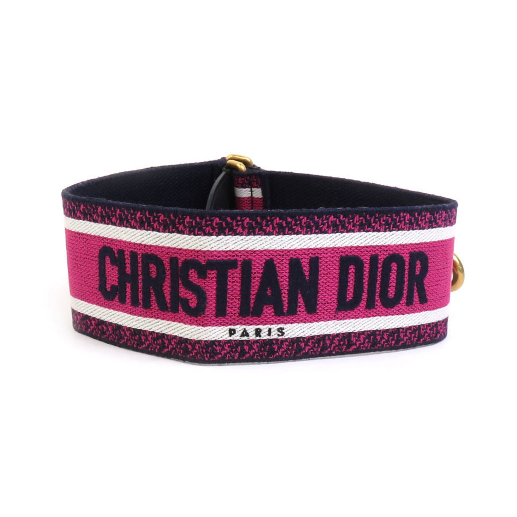 Christian Dior Shoulder Strap Canvas Leather