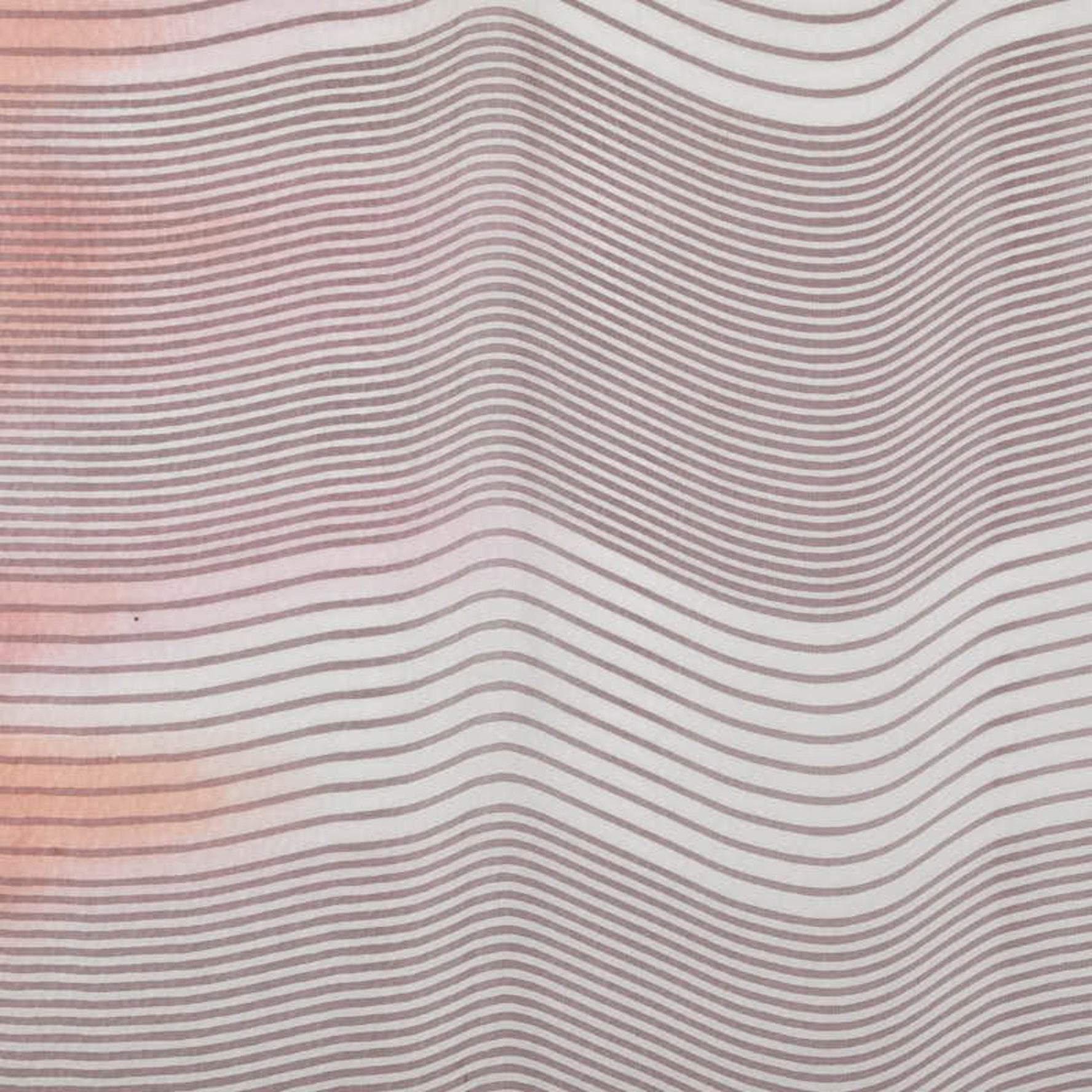 Fendi striped scarf, red and multicolored silk