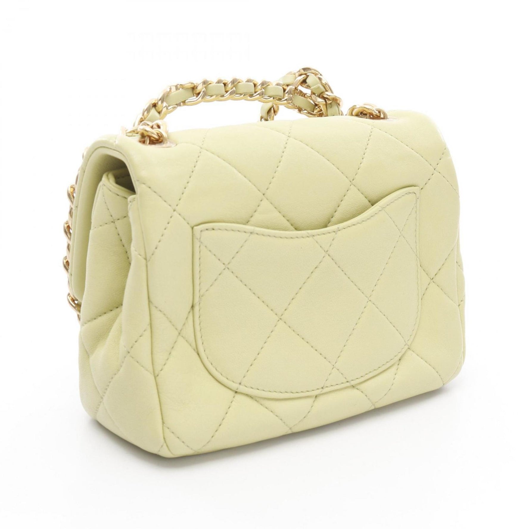 CHANEL Mini Matelasse Loop Handle Shoulder Bag in Lambskin Leather