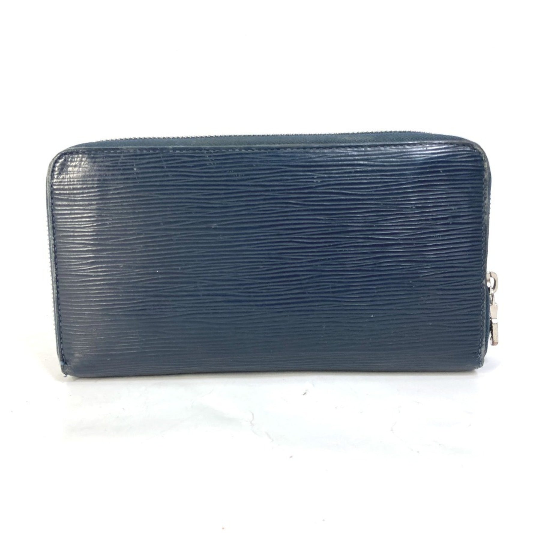 LOUIS VUITTON M62644 Travel Case Zippy Organizer NM Round Zipper Long Wallet Epi Leather Men's Navy