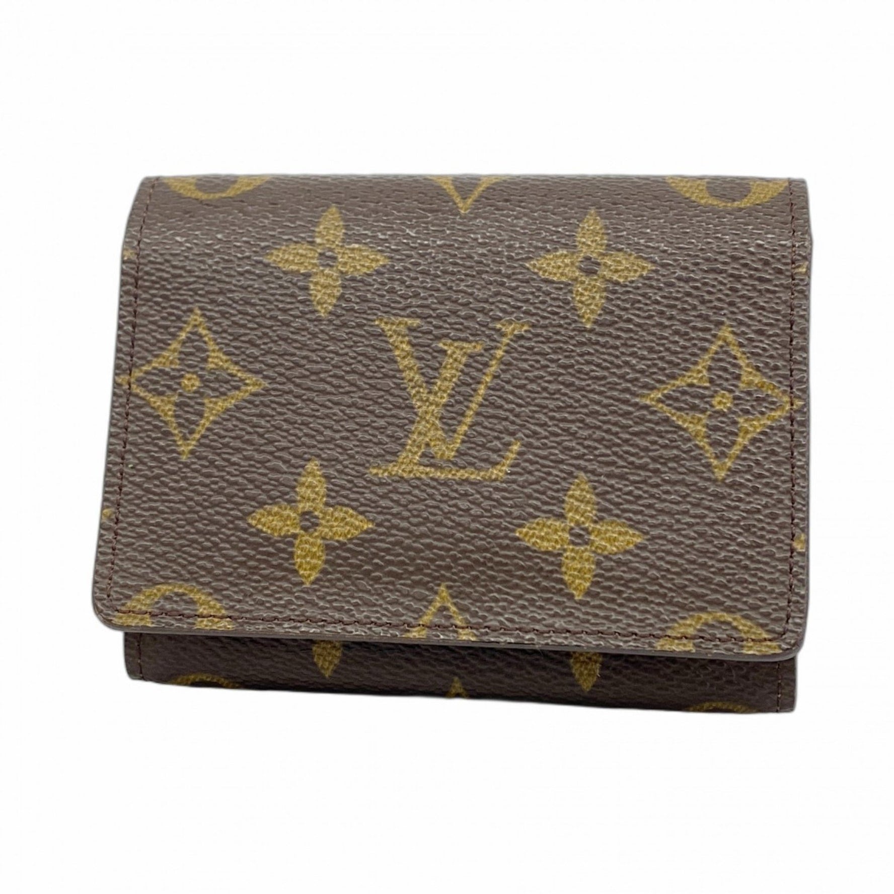 Louis Vuitton Monogram Envelope Carte de Visite Business Card Case M62920 Brown Men's and Women's