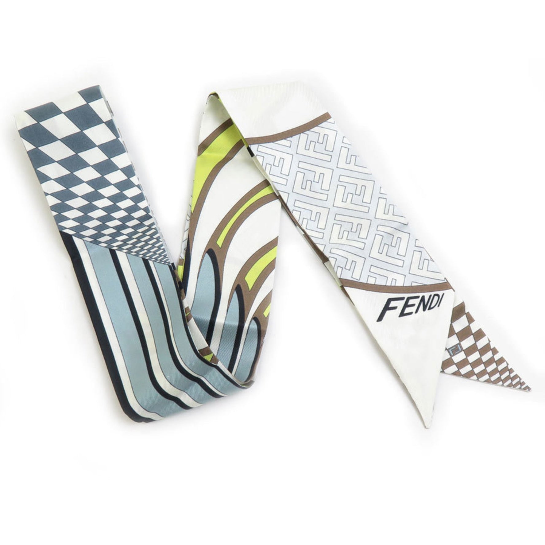FENDI Silk Multicolor Scarf