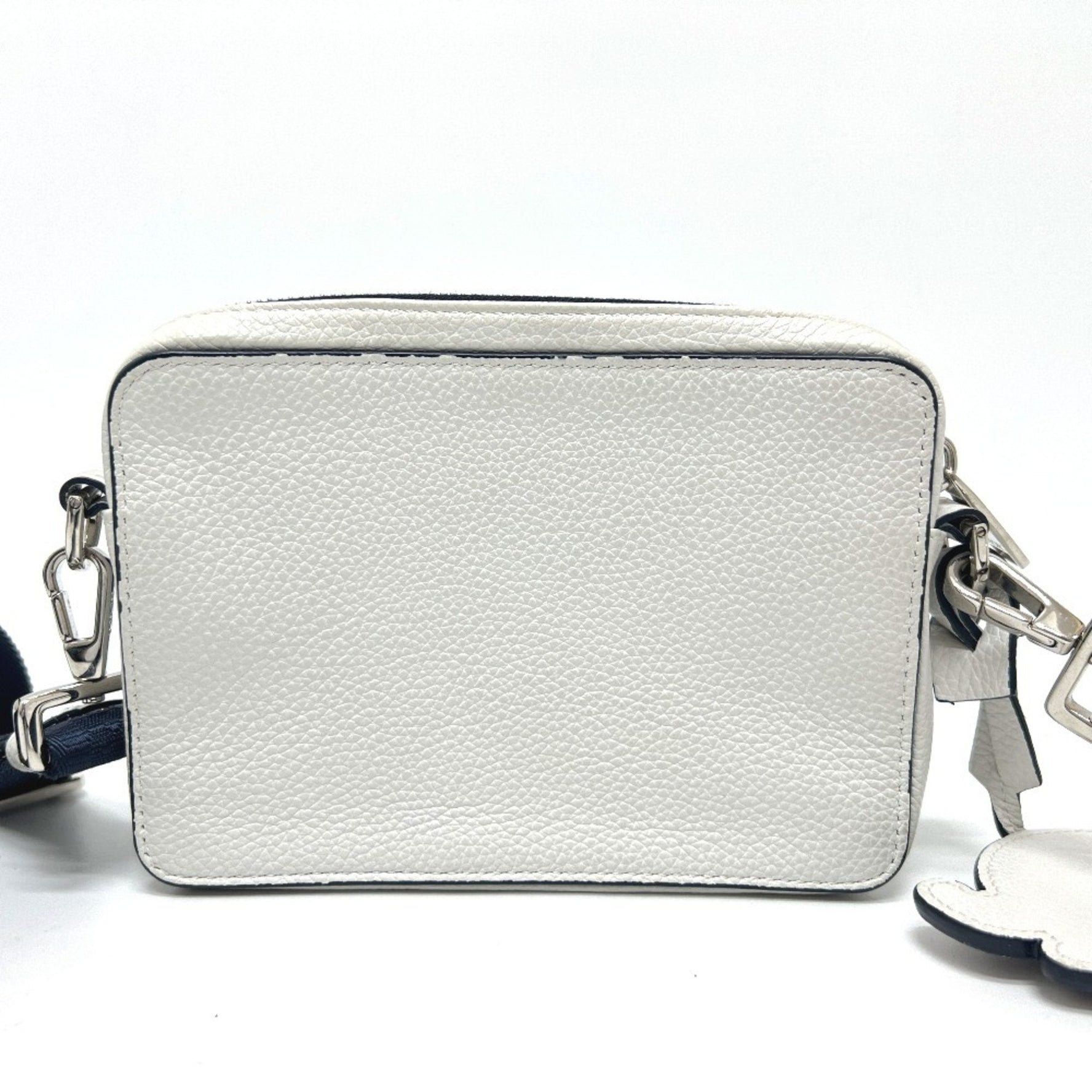Christian Dior Dior x Stüssy collaboration bag, crossbody shoulder leather, white