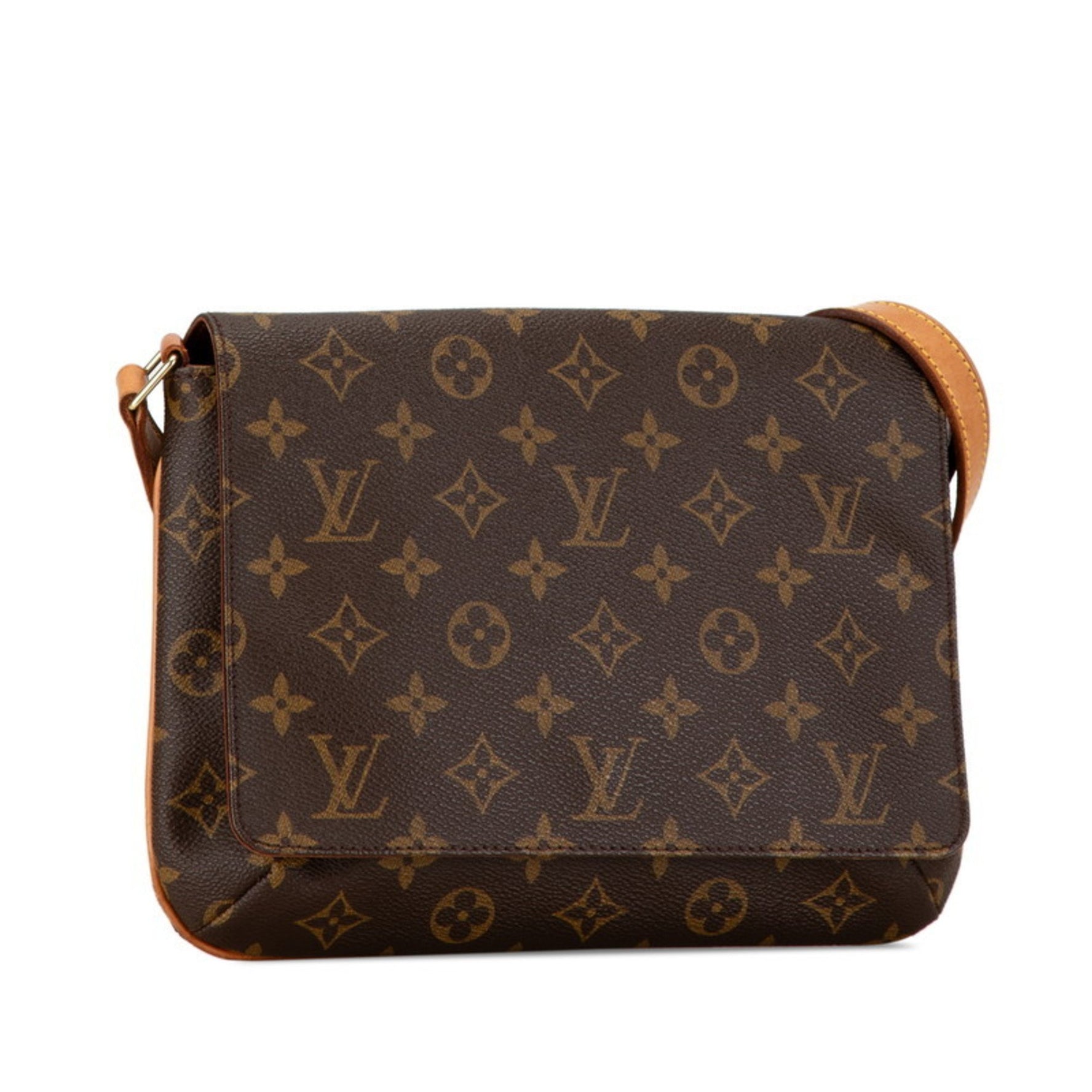 Louis Vuitton Monogram Musette Tango Short Shoulder Bag PVC Leather