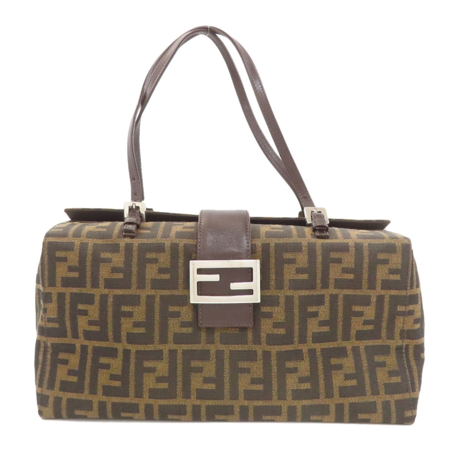 Fendi Zucca pattern canvas handbag