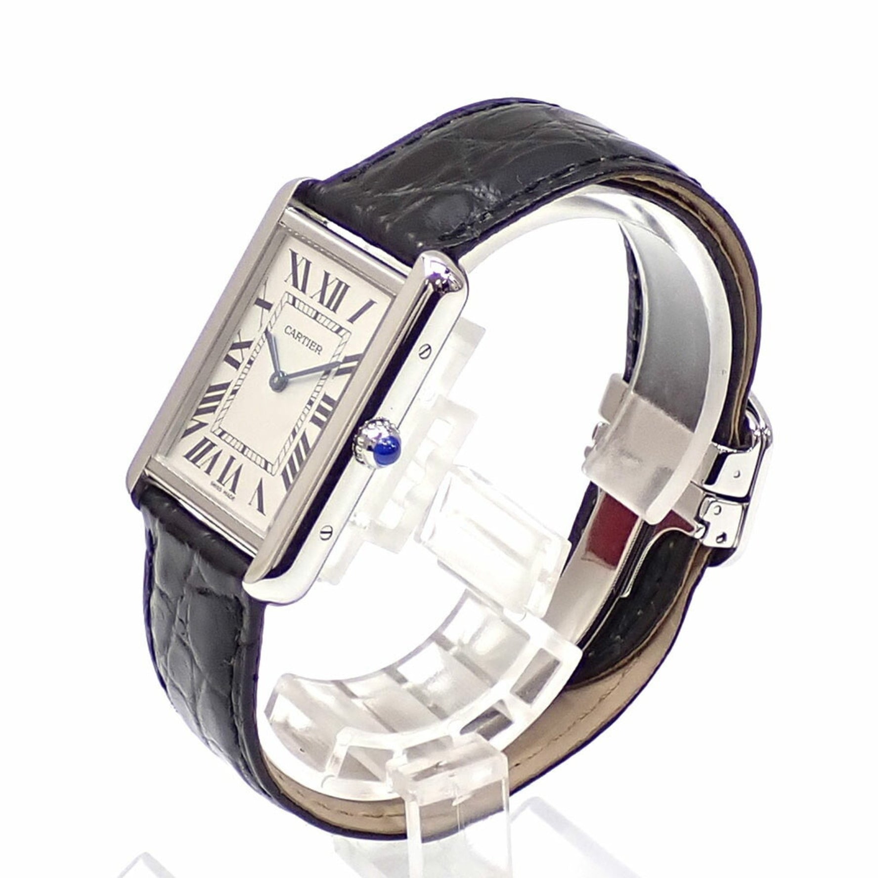 Cartier Tank Solo LM Quartz Stainless Steel Watch Battery-Powered