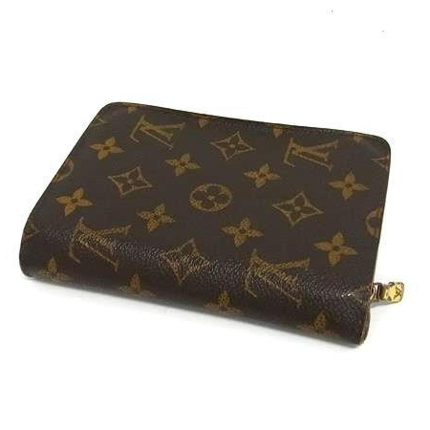 Louis Vuitton Monogram Porte Papier Zip Bifold Wallet Leather