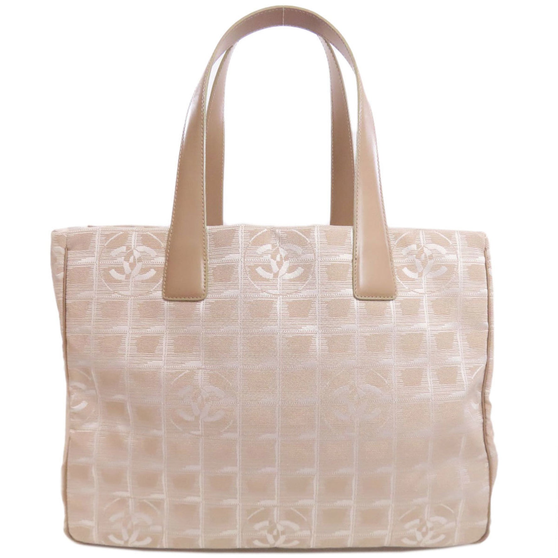 Chanel New Travel Line MM Tote Bag, Nylon Jacquard