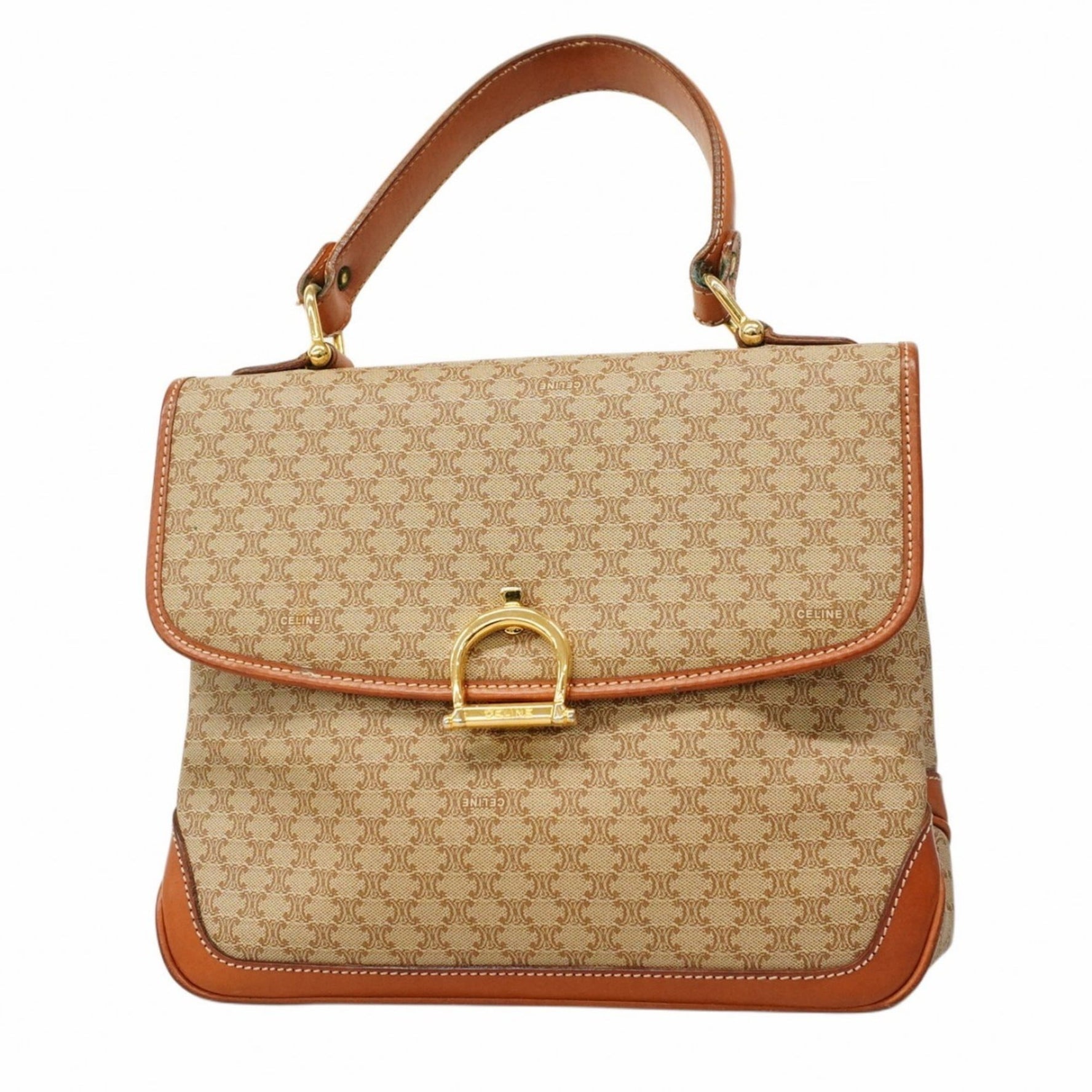 Celine handbag Macadam beige brown