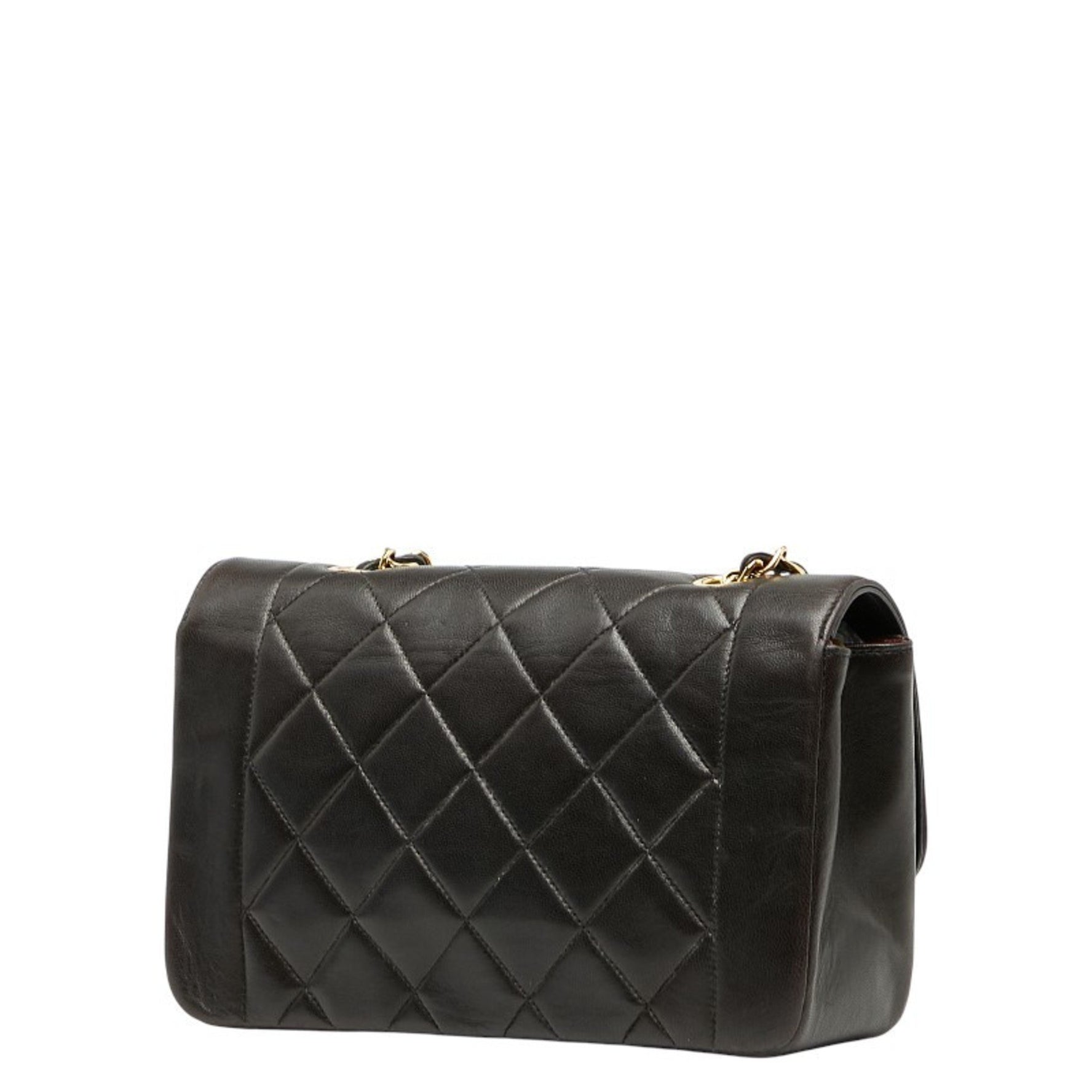 CHANEL Diana 23 Matelasse Coco Mark Chain Shoulder Bag in Lambskin