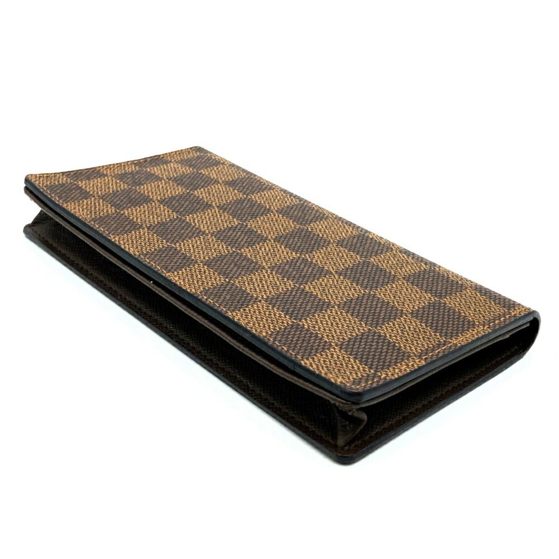 Louis Vuitton Porte Carte Credit Wallet Damier Canvas Men's Long