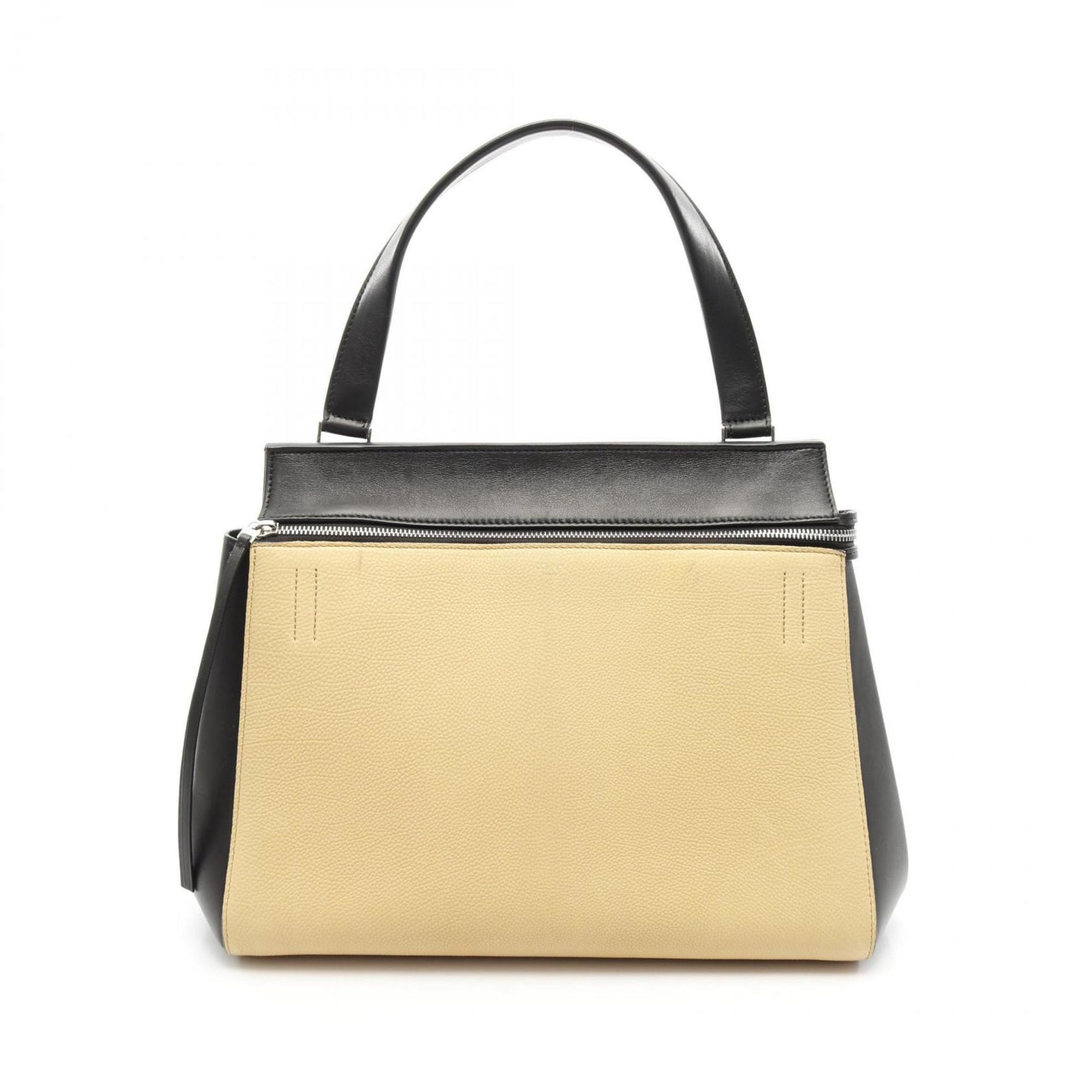 CELINE EDGE MEDIUM Edge Medium Handbag Leather Yellow Black