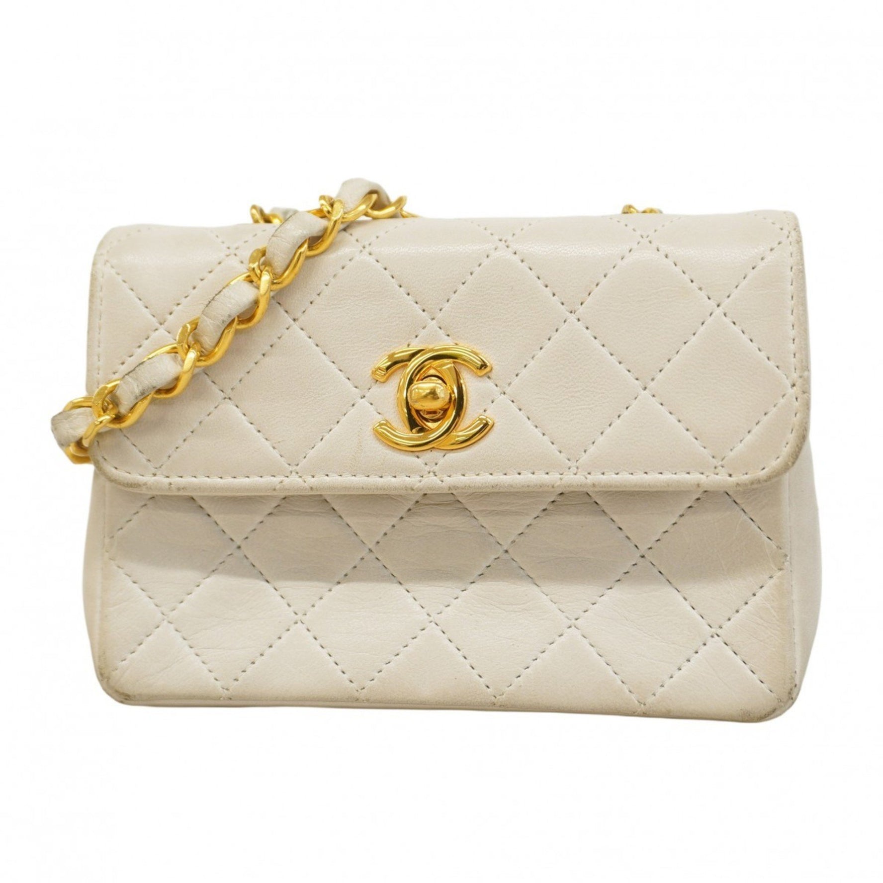 Chanel Mini Matelasse Shoulder Bag with Chain Bag, Lambskin