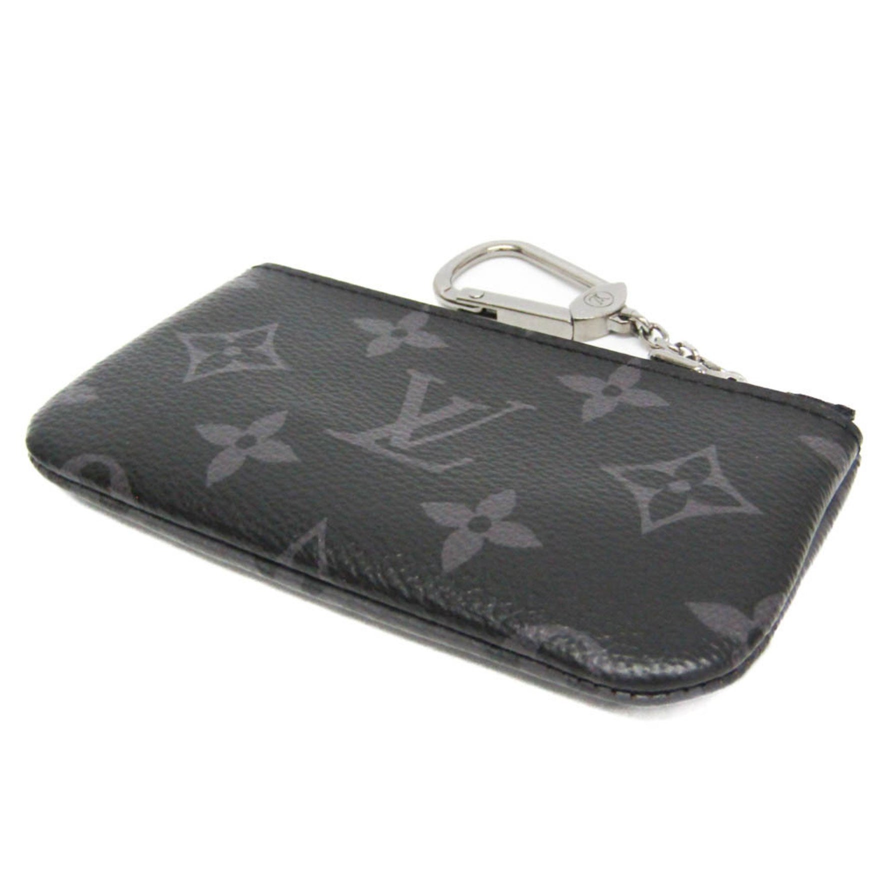 Louis Vuitton Monogram Eclipse Reverse Key Pouch Men,Women Monogram Eclipse Coin Purse/coin Case Black,Grape