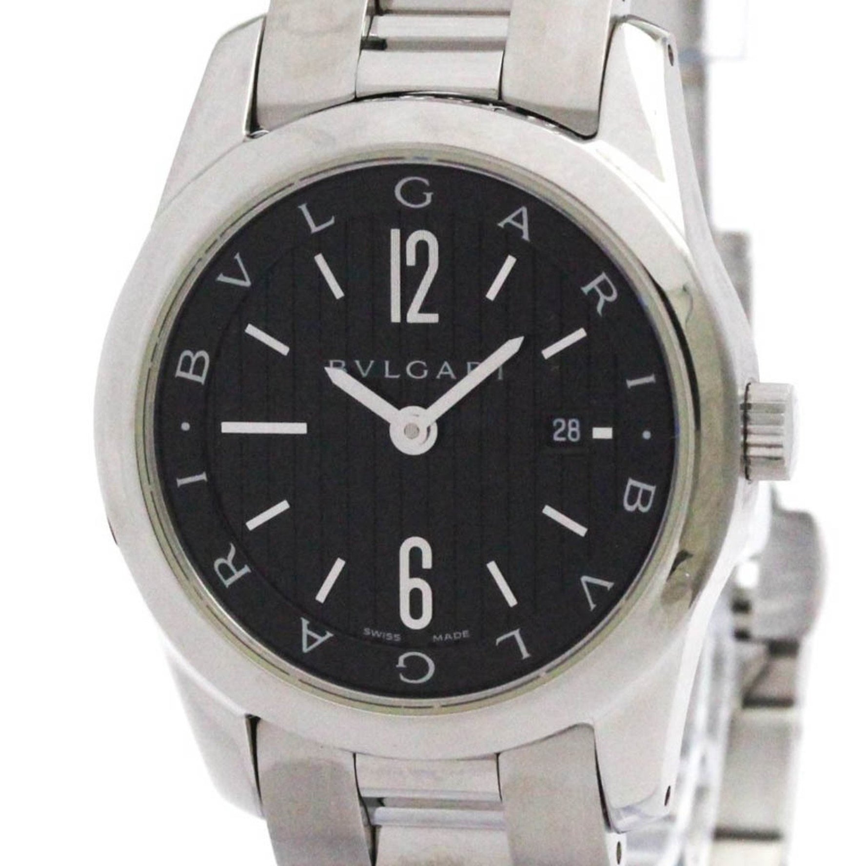 BVLGARI Solotempo Stainless Steel Quartz Ladies Watch Polished