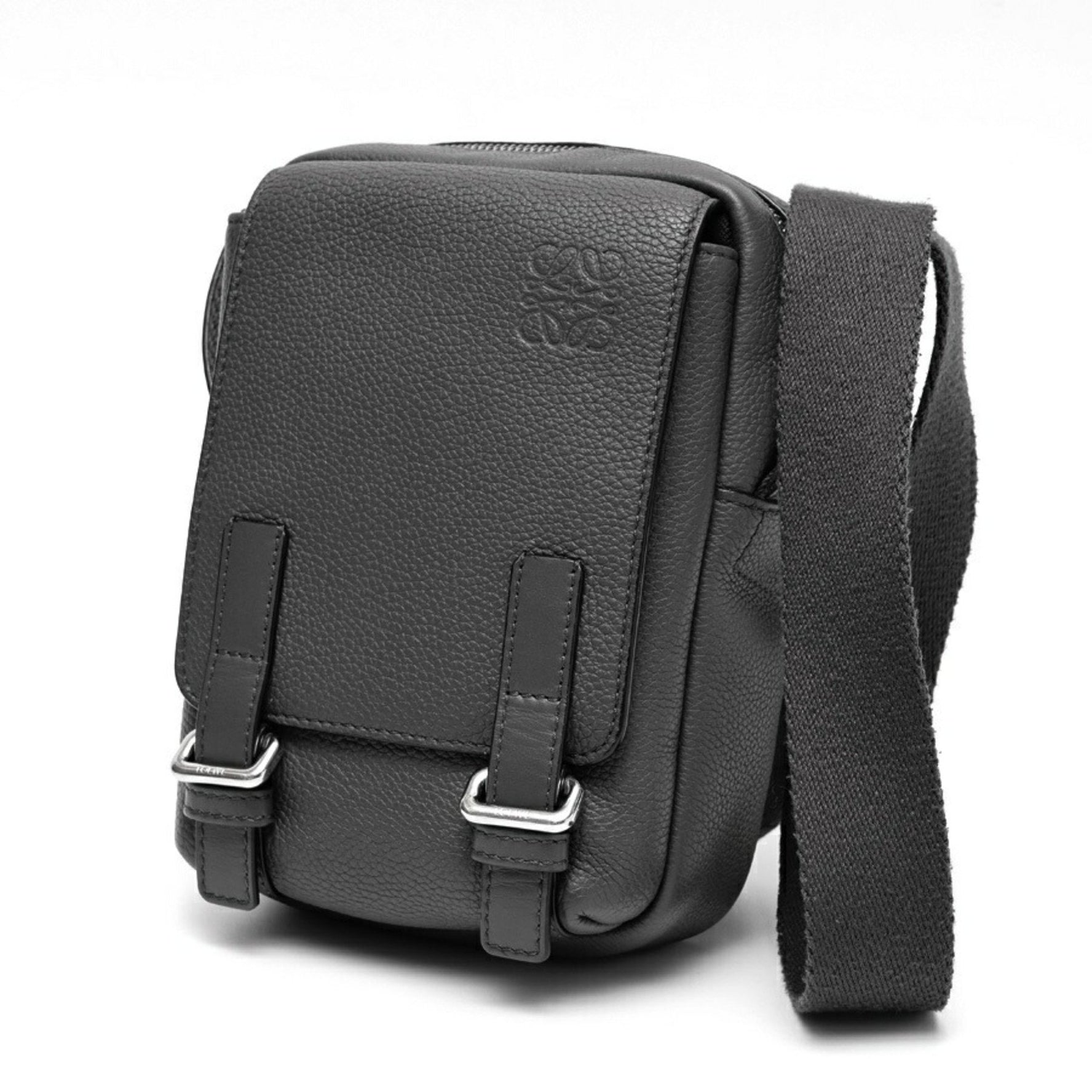 LOEWE Military Pouch Shoulder Bag Soft Grain Calfskin