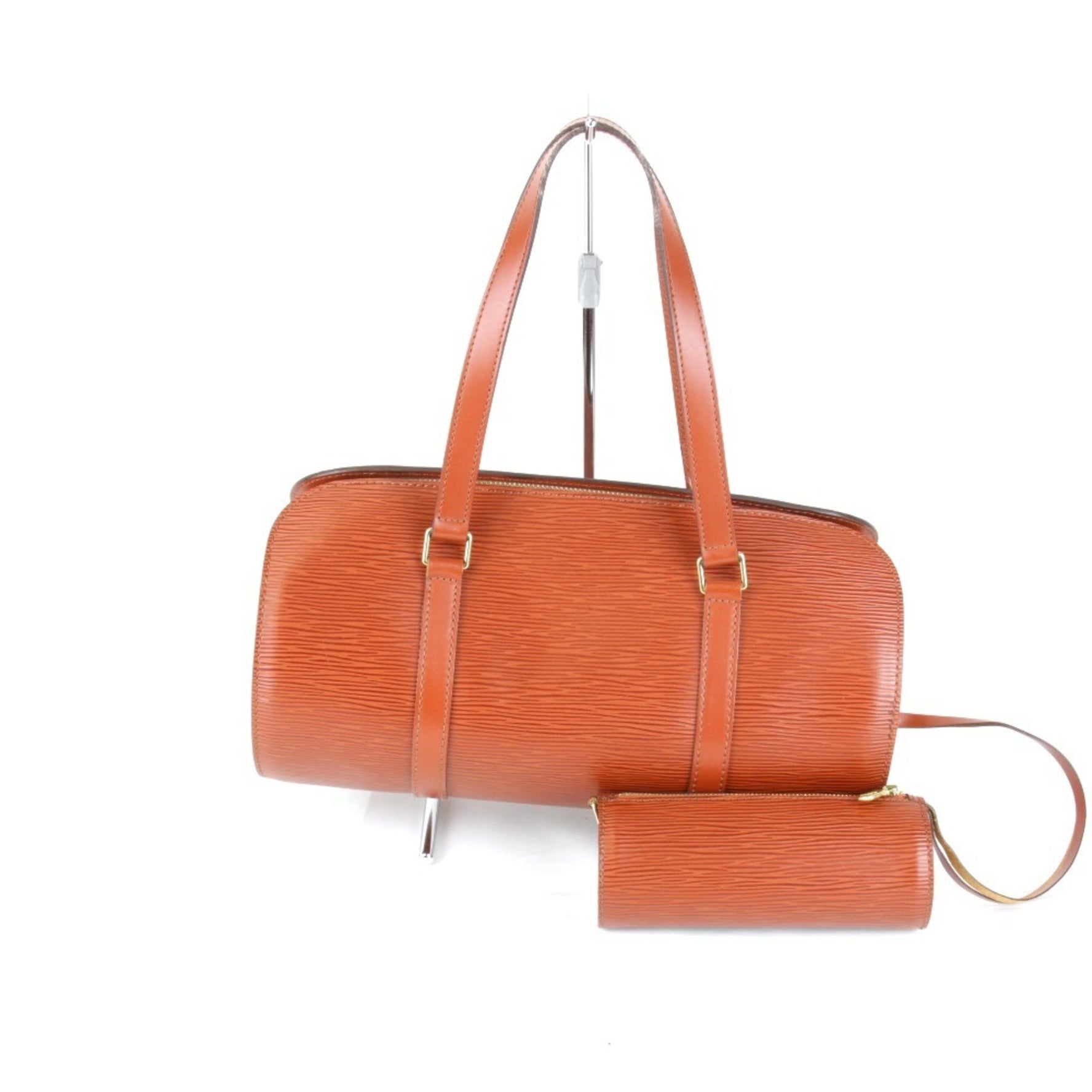 LOUIS VUITTON Louis Vuitton Soufflot M52223 Handbag Epi Leather Brown Women's