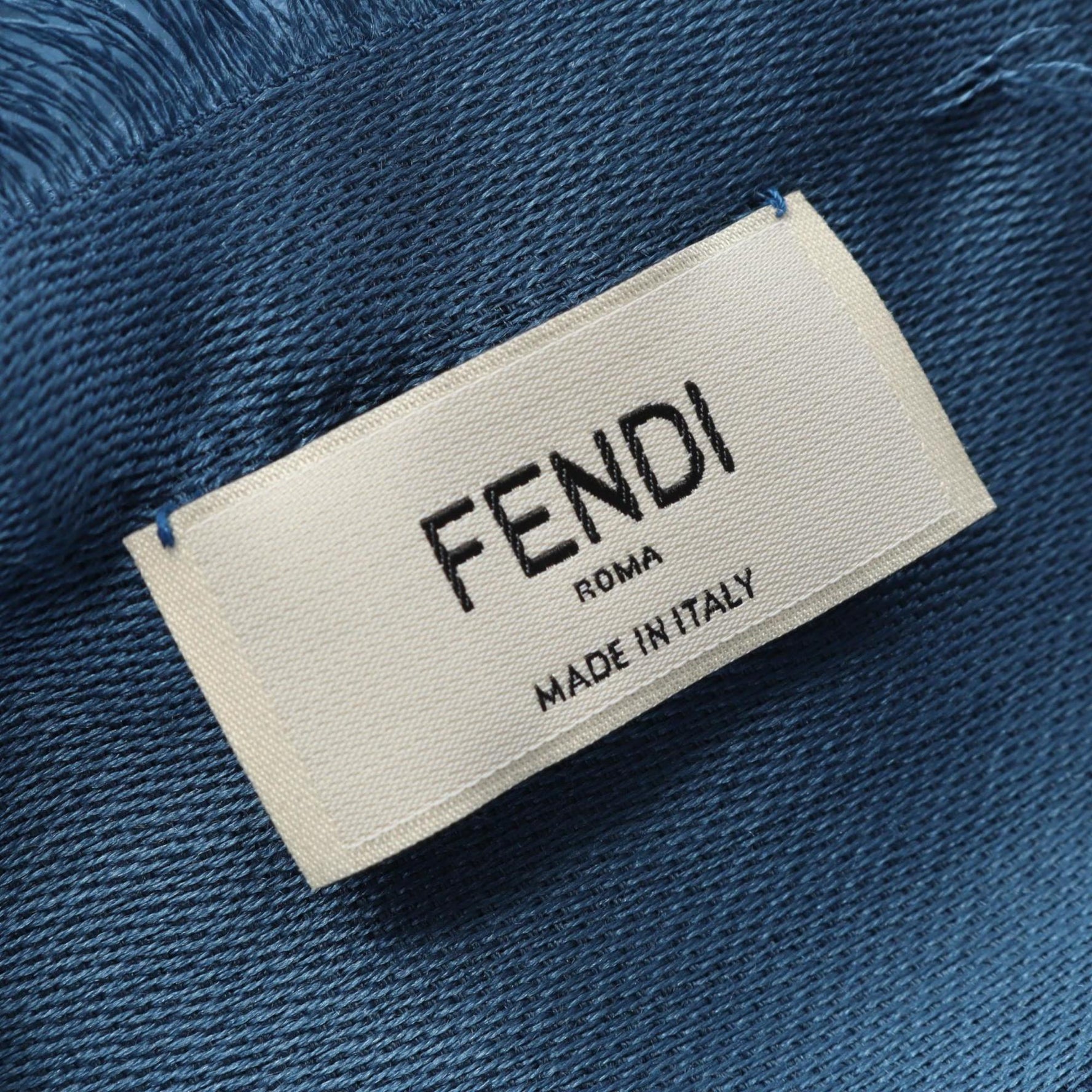 Fendi Zucca Scarf/Shawl, Silk and Wool