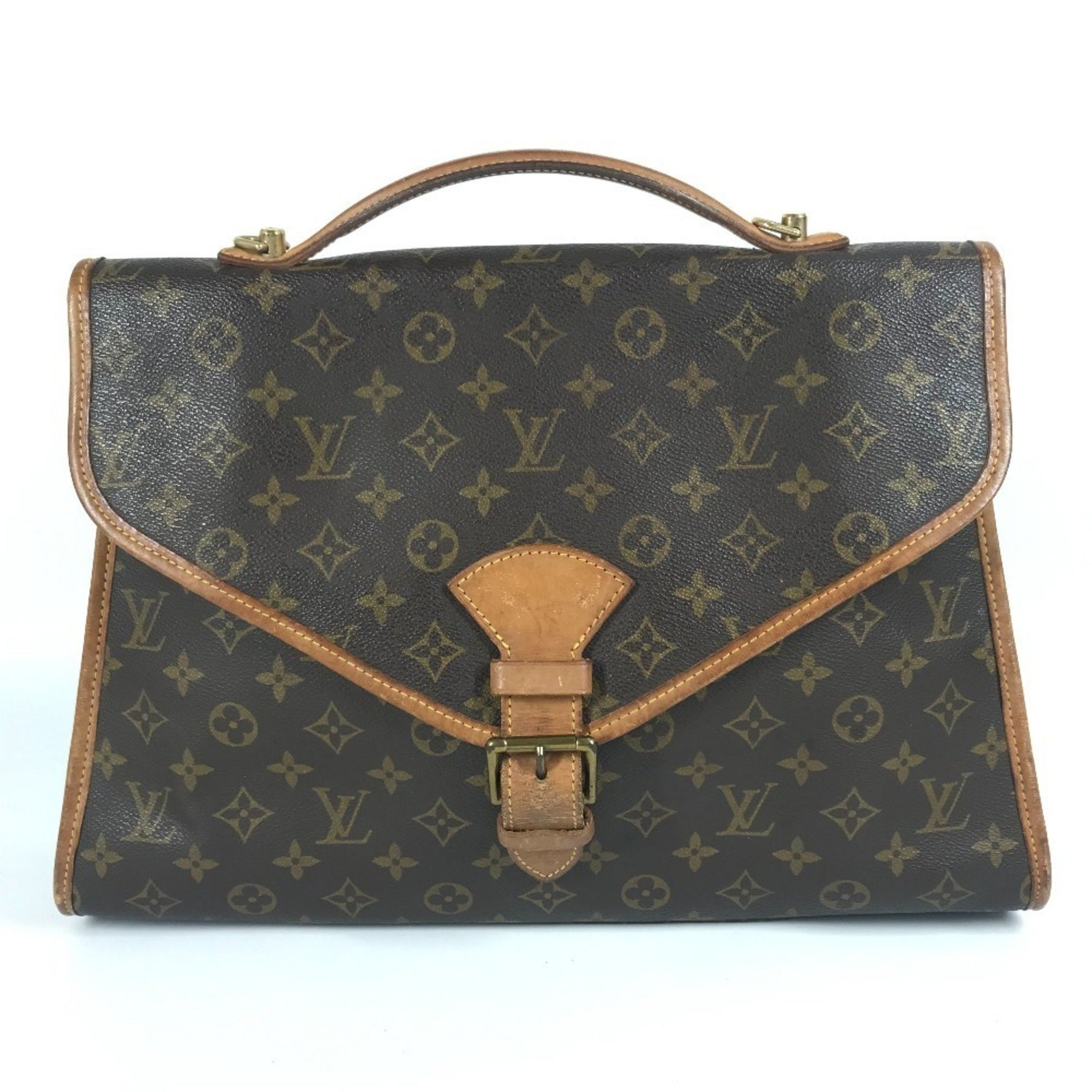 LOUIS VUITTON Monogram Beverly Bag, Business Shoulder Handbag, Canvas, Men's and