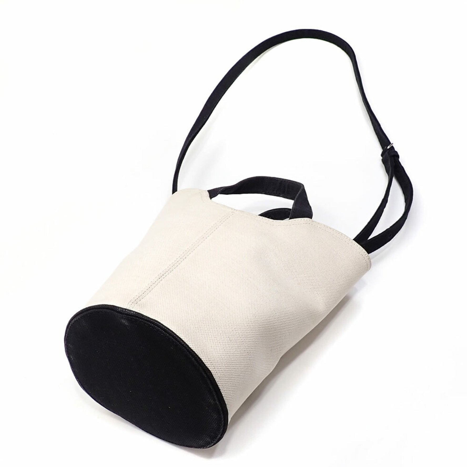 Balenciaga Wave Canvas Handbag for Women, White and Black, C218701
