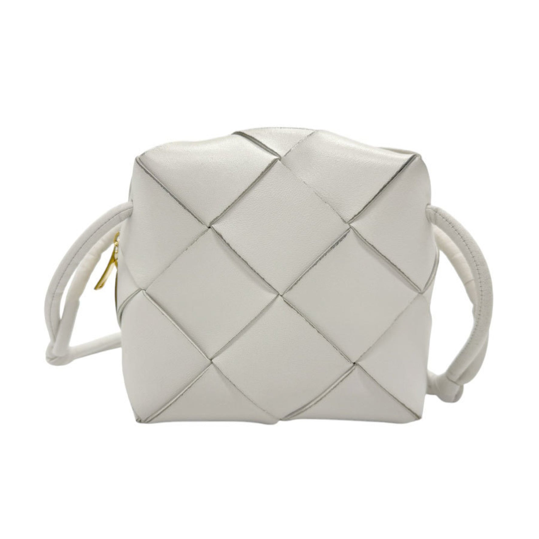 Bottega Veneta Shoulder Bag Leather White Women's n0889