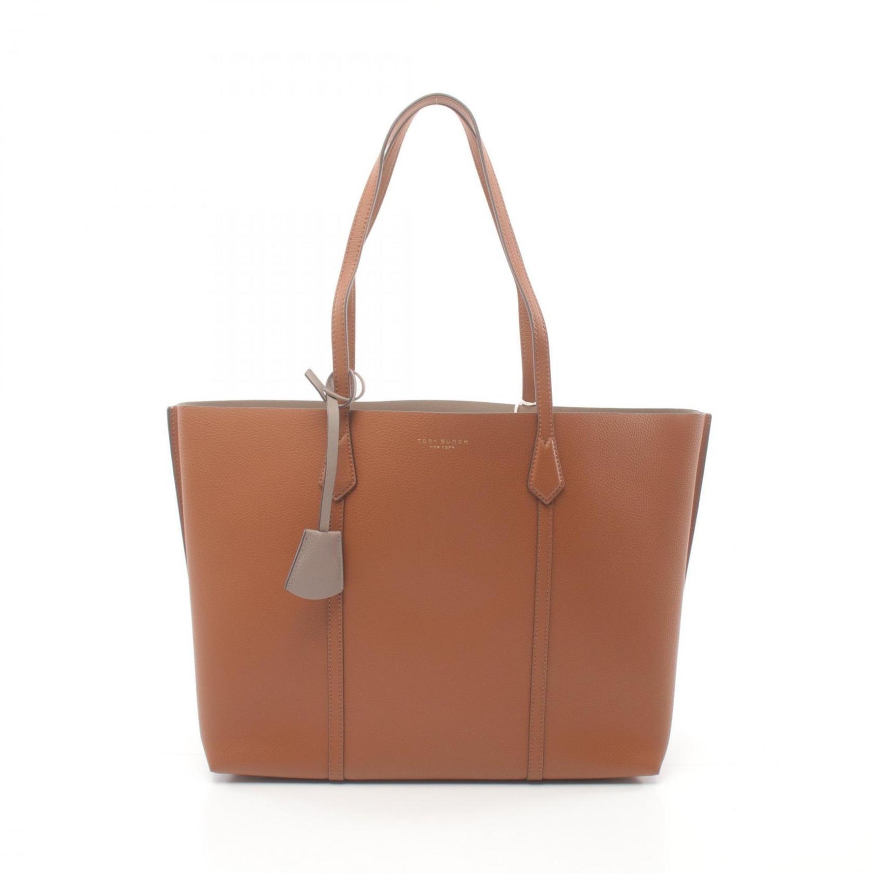 Tory Burch Perry Triple Compartment Tote Bag Leather Women's Brown