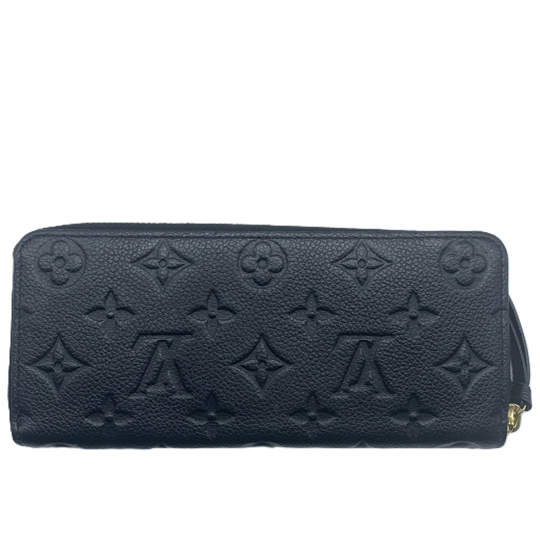 Louis Vuitton Long Wallet Portefeuille Clemence Monogram Empreinte Round