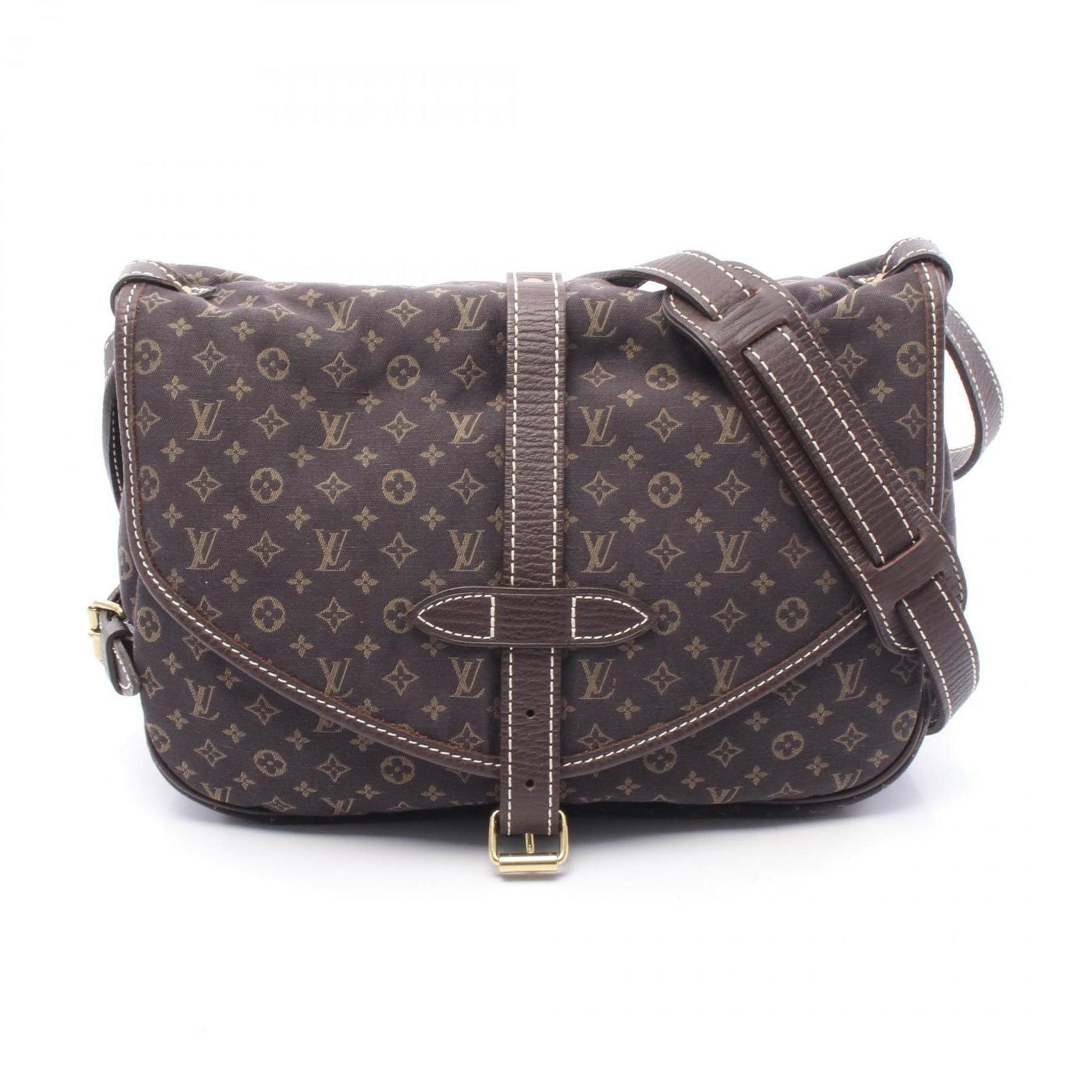 Louis Vuitton Saumur Shoulder Bag, Canvas and Leather, Monogram Mini Lan