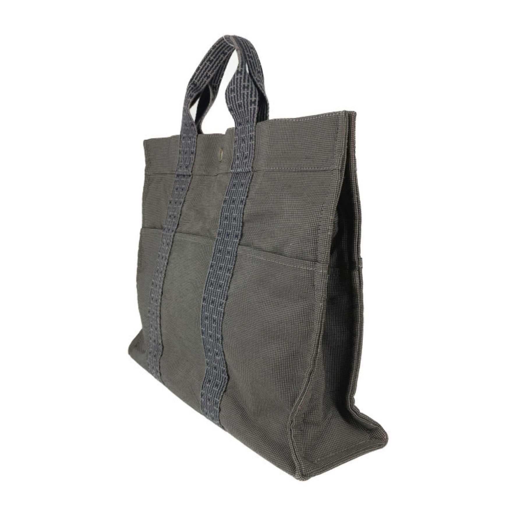 HERMES Tote Bag Air Line MM Canvas Men's Handbag