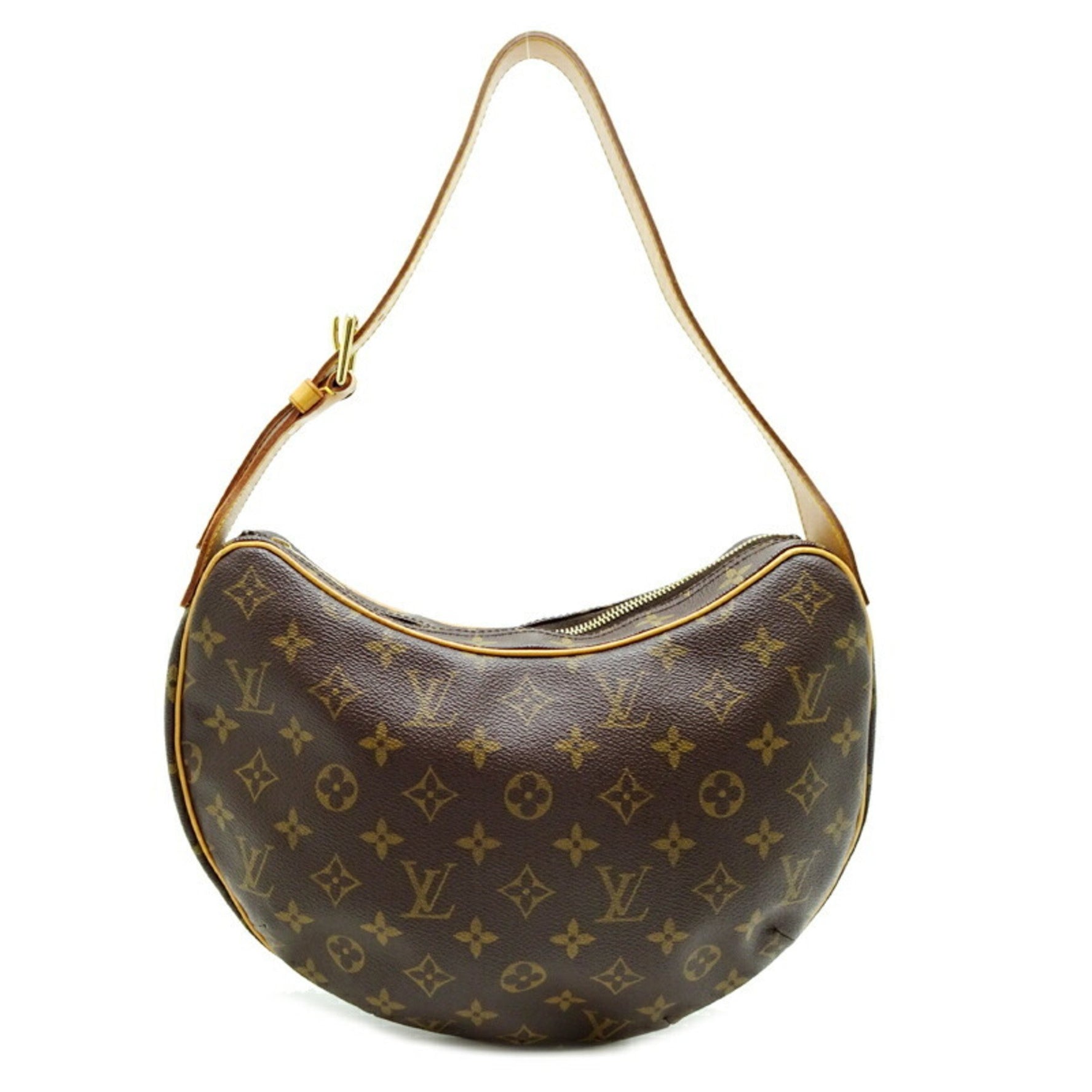 Louis Vuitton Pochette Croissant Shoulder Bag Monogram Brown