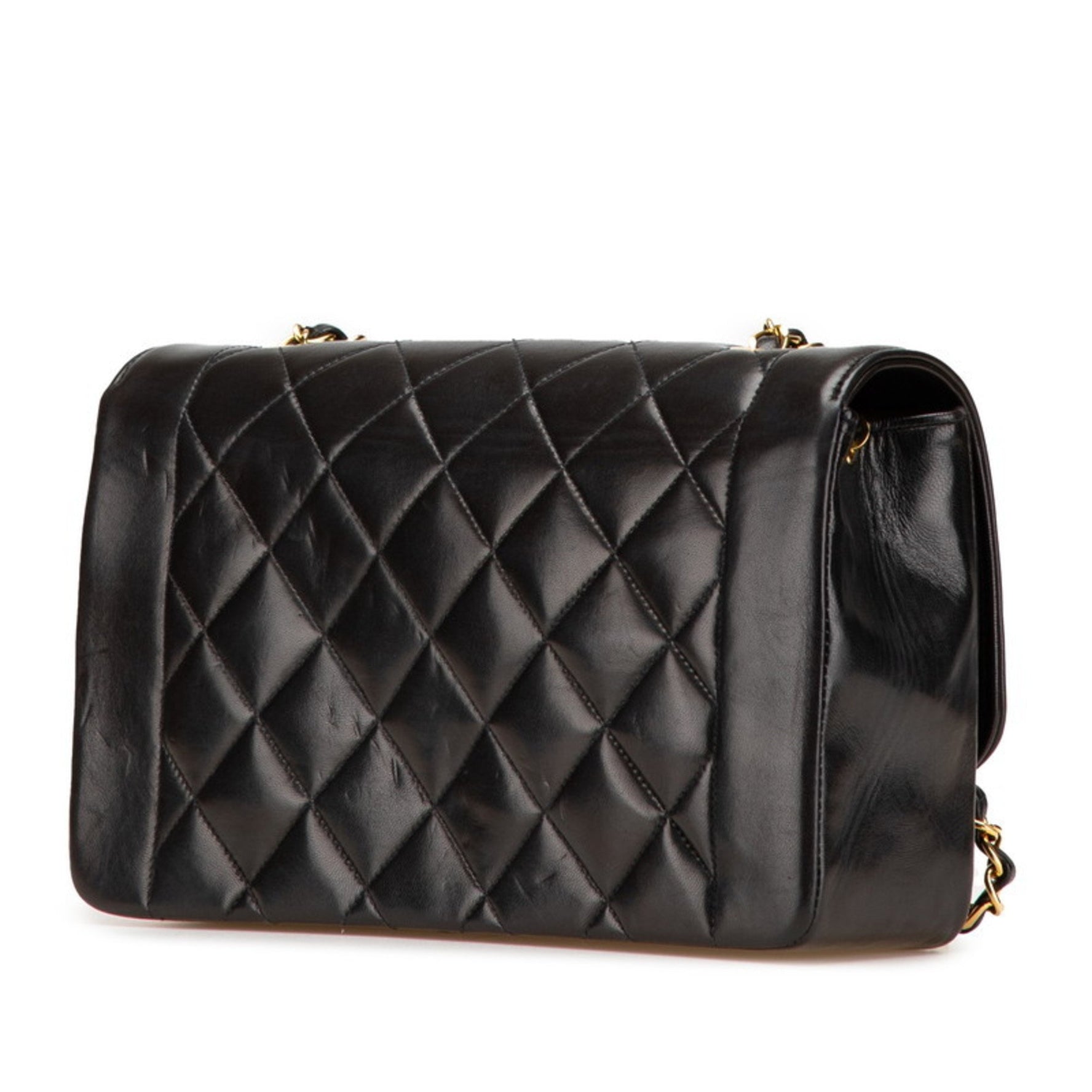 CHANEL Matelasse Diana 25 Coco Mark Crossbody Chain Shoulder Bag in Lambskin