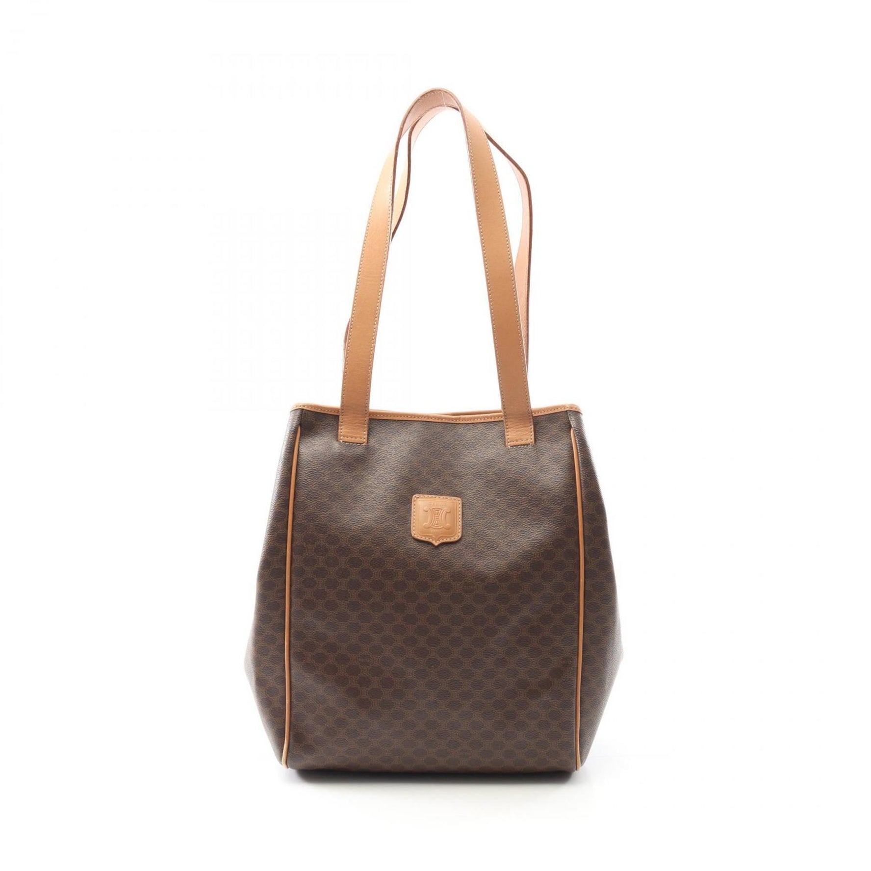 Celine Macadam Tote Bag, PVC-Coated Canvas and Leather