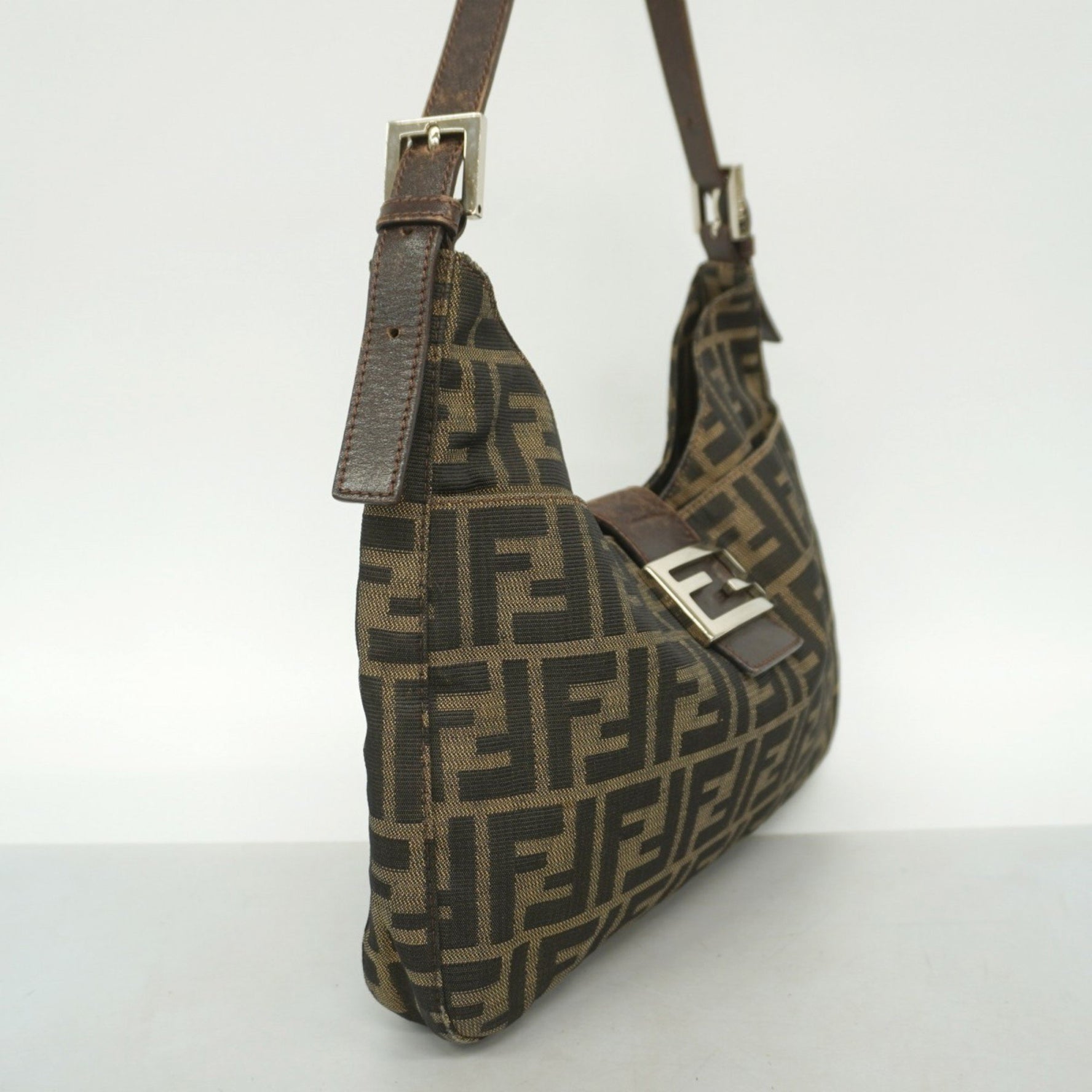 Fendi Zucca nylon canvas handbag in