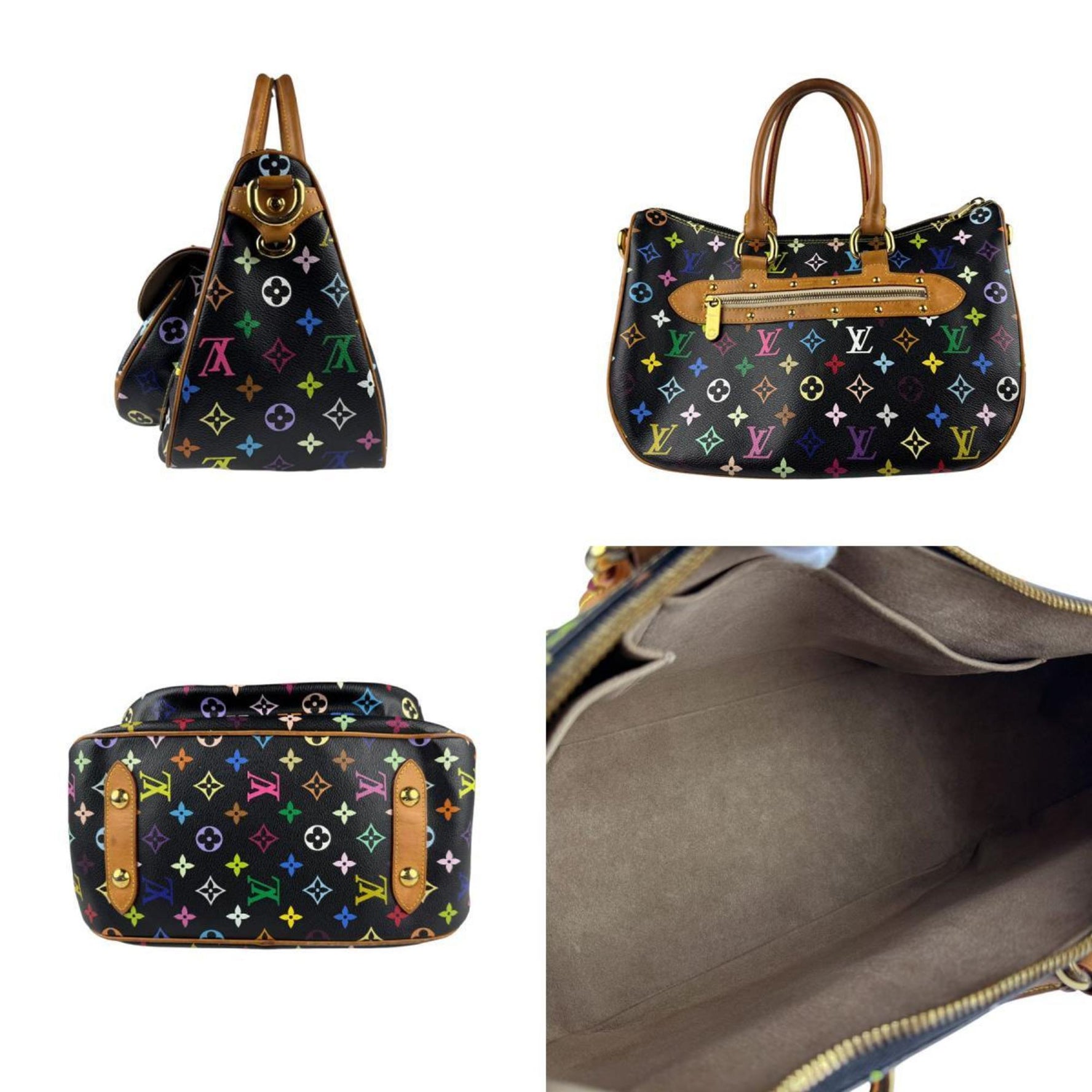 Louis Vuitton Shoulder Bag Handbag Monogram Multicolor Rita Noir