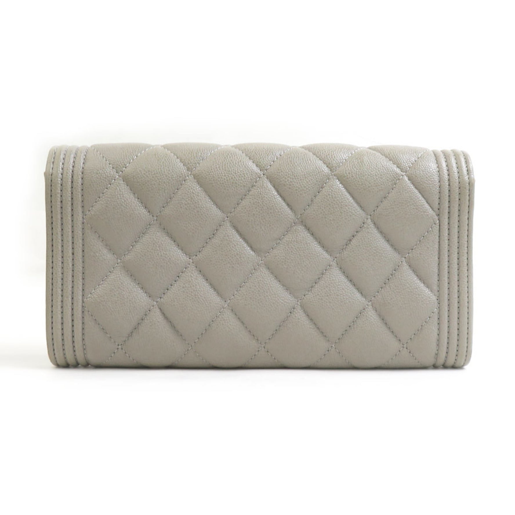 CHANEL Boy Long Wallet in Caviar Leather