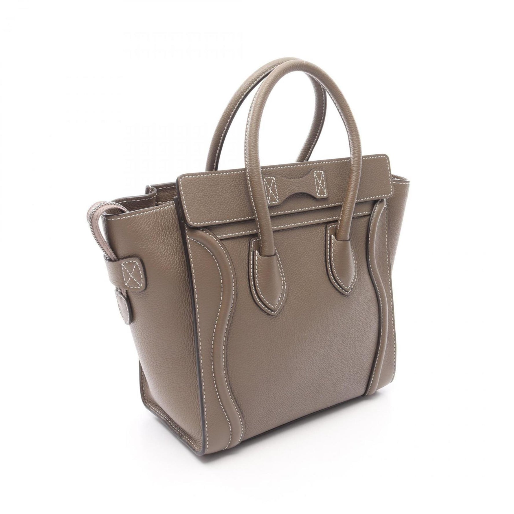 Celine Luggage Micro Shopper Tote Bag, Leather