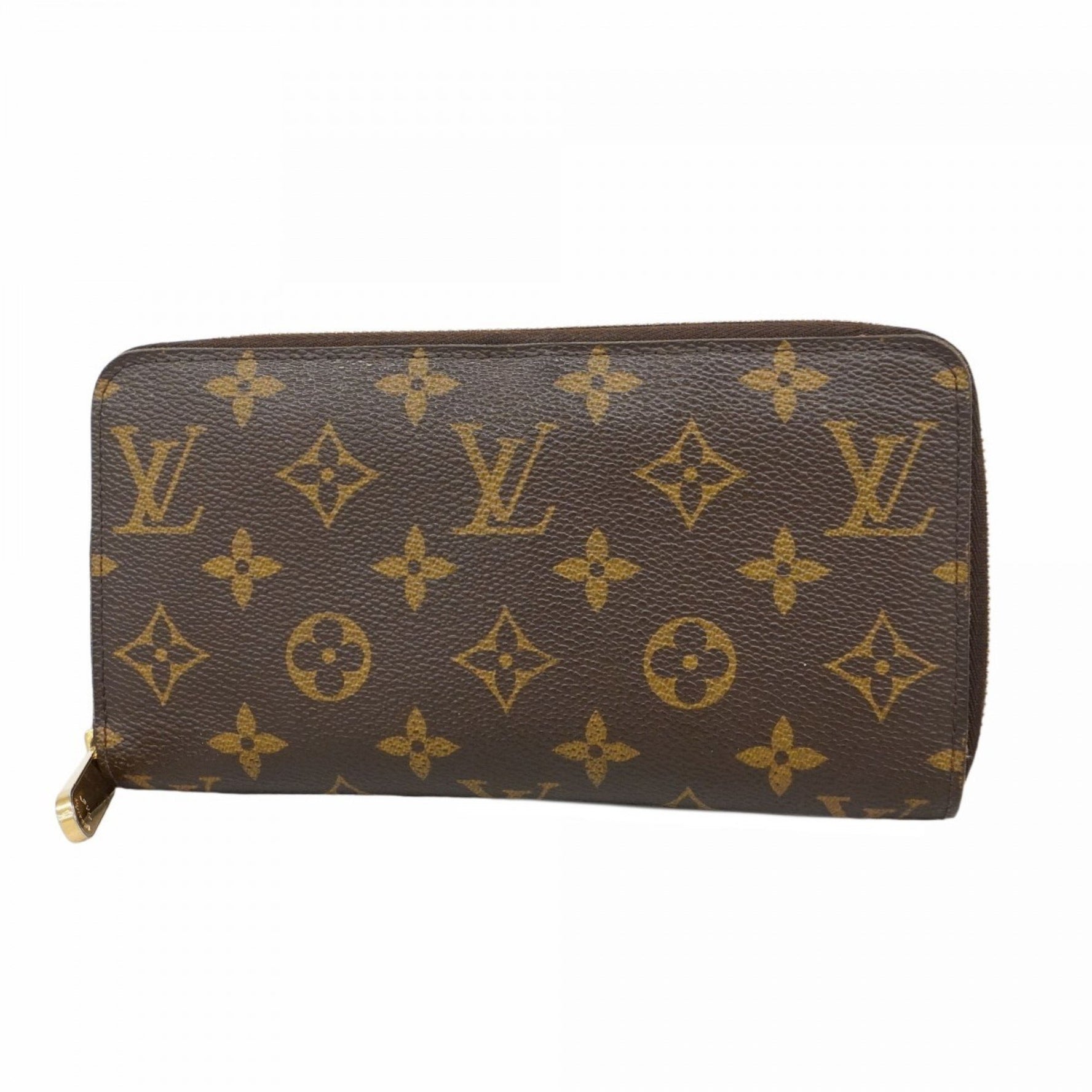 Louis Vuitton Monogram Zippy Wallet M60017 Brown Men's and Women's