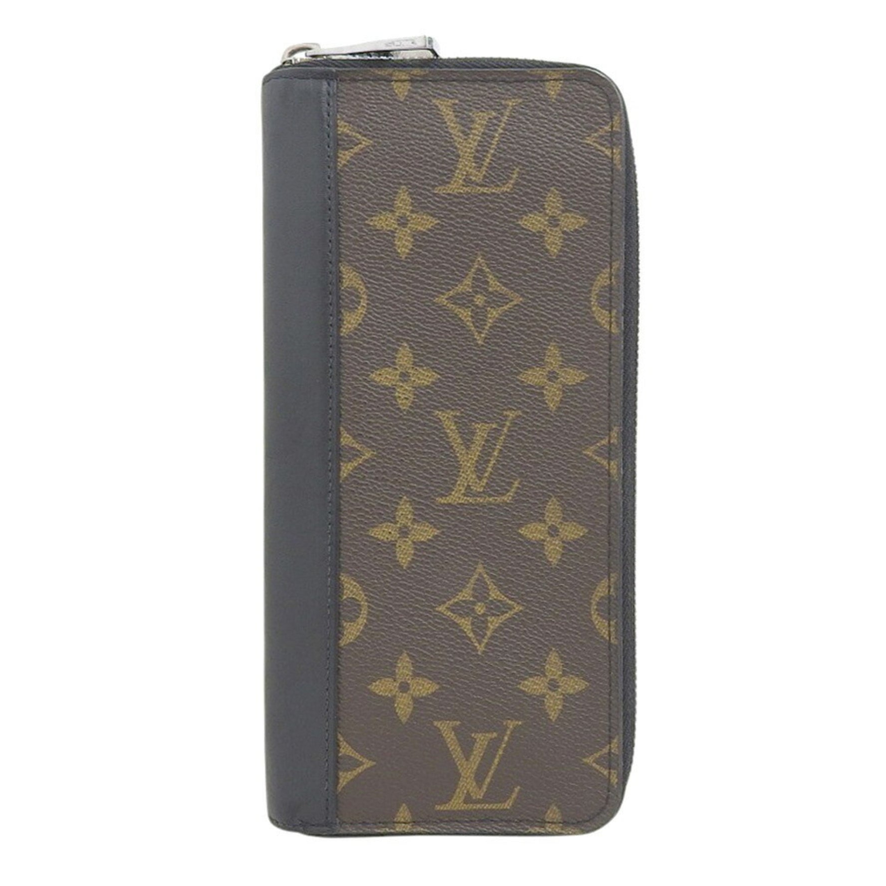 Louis Vuitton Monogram Macassar Zippy Wallet Vertical Round Long