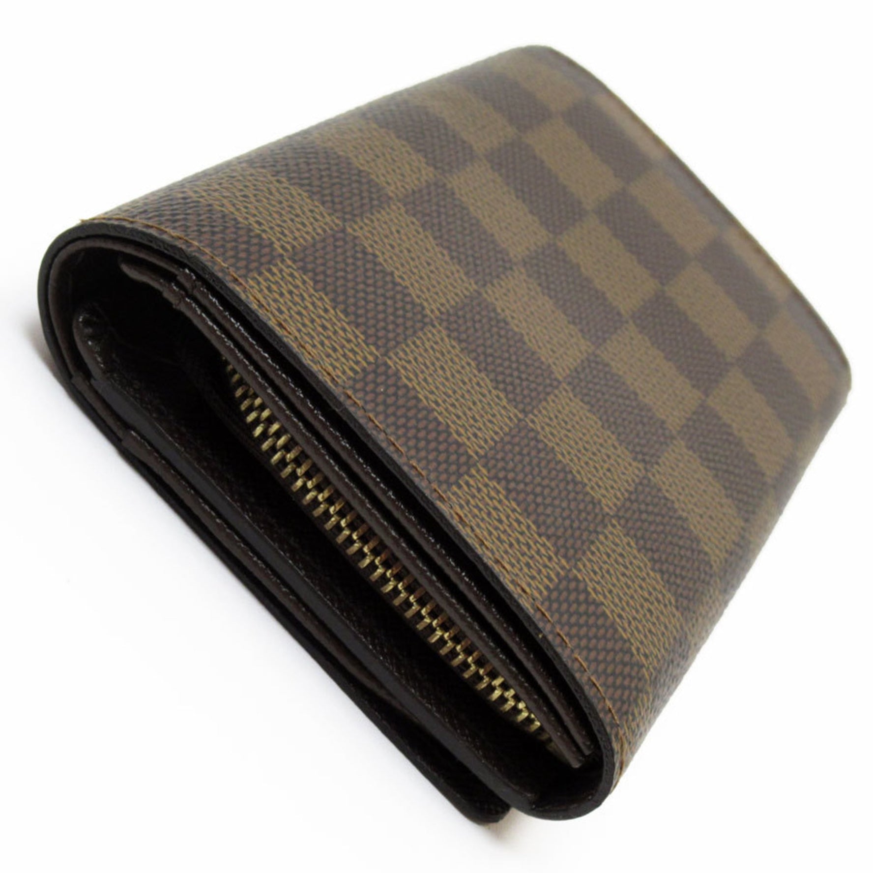 Louis Vuitton LOUIS VUITTON Bi-fold wallet Damier Portemonnay Bi-Tresor canvas Brown Men's Women's N61730 t19471a