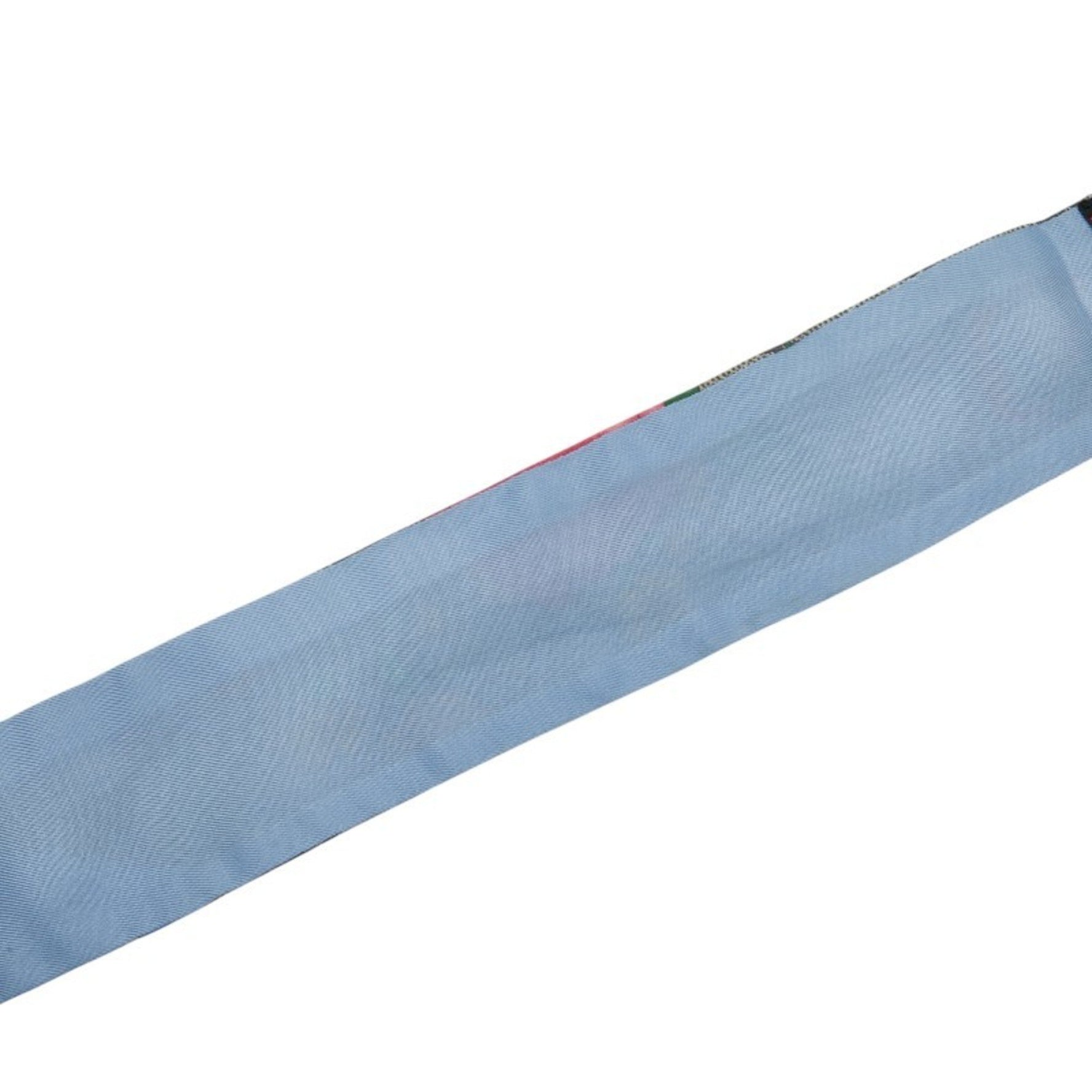 Gucci GG Flora Flower and Butterfly Neck Bow Scarf in Beige Multicolor Silk