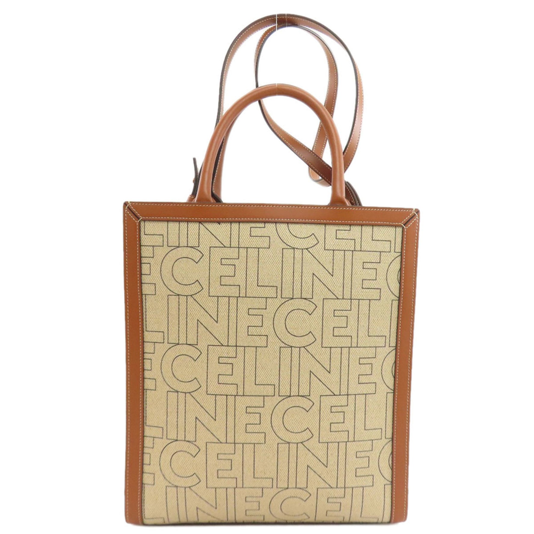 Celine Vertical Cabas Tote Bag Canvas