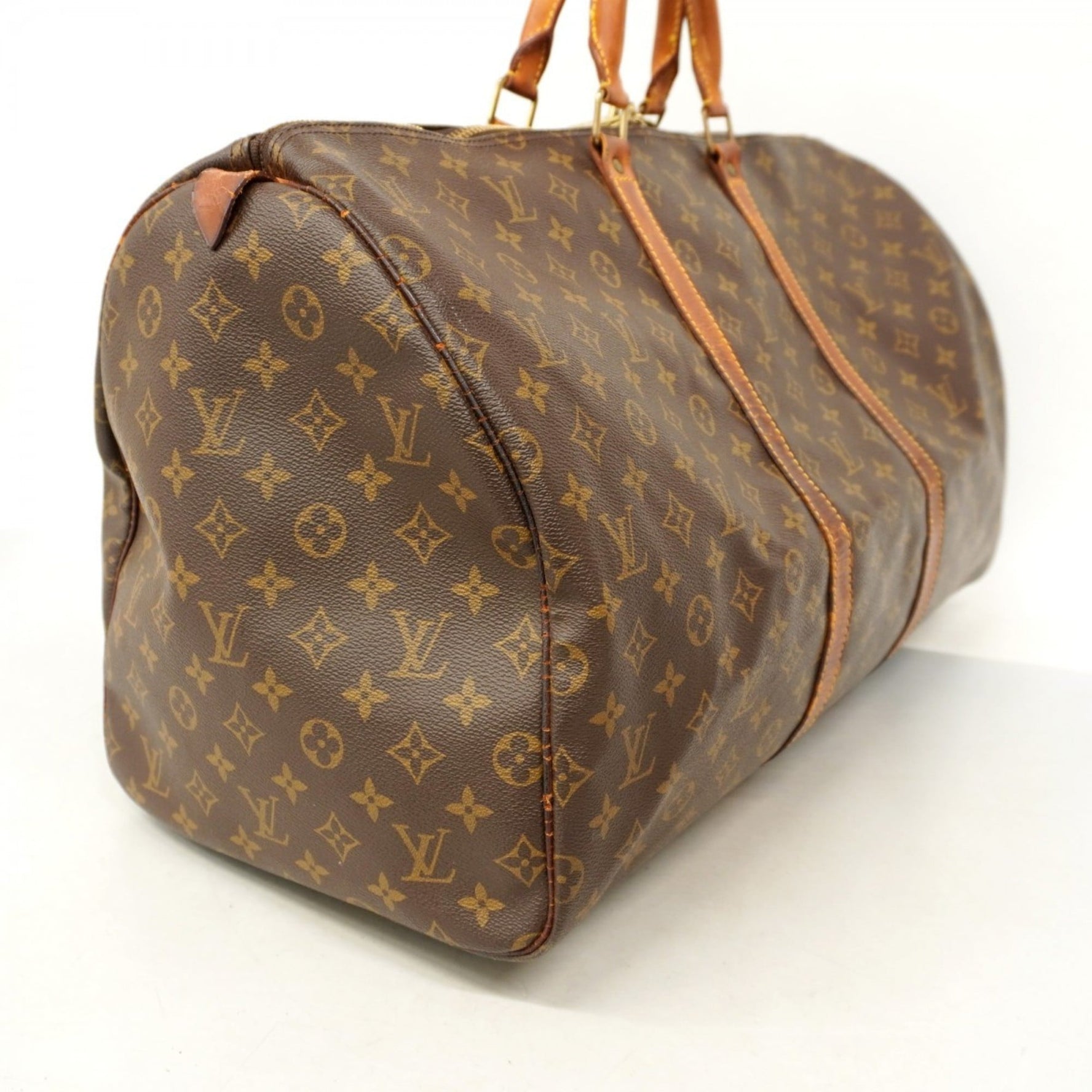 Louis Vuitton Monogram Keepall 55 Boston Bag Men's and