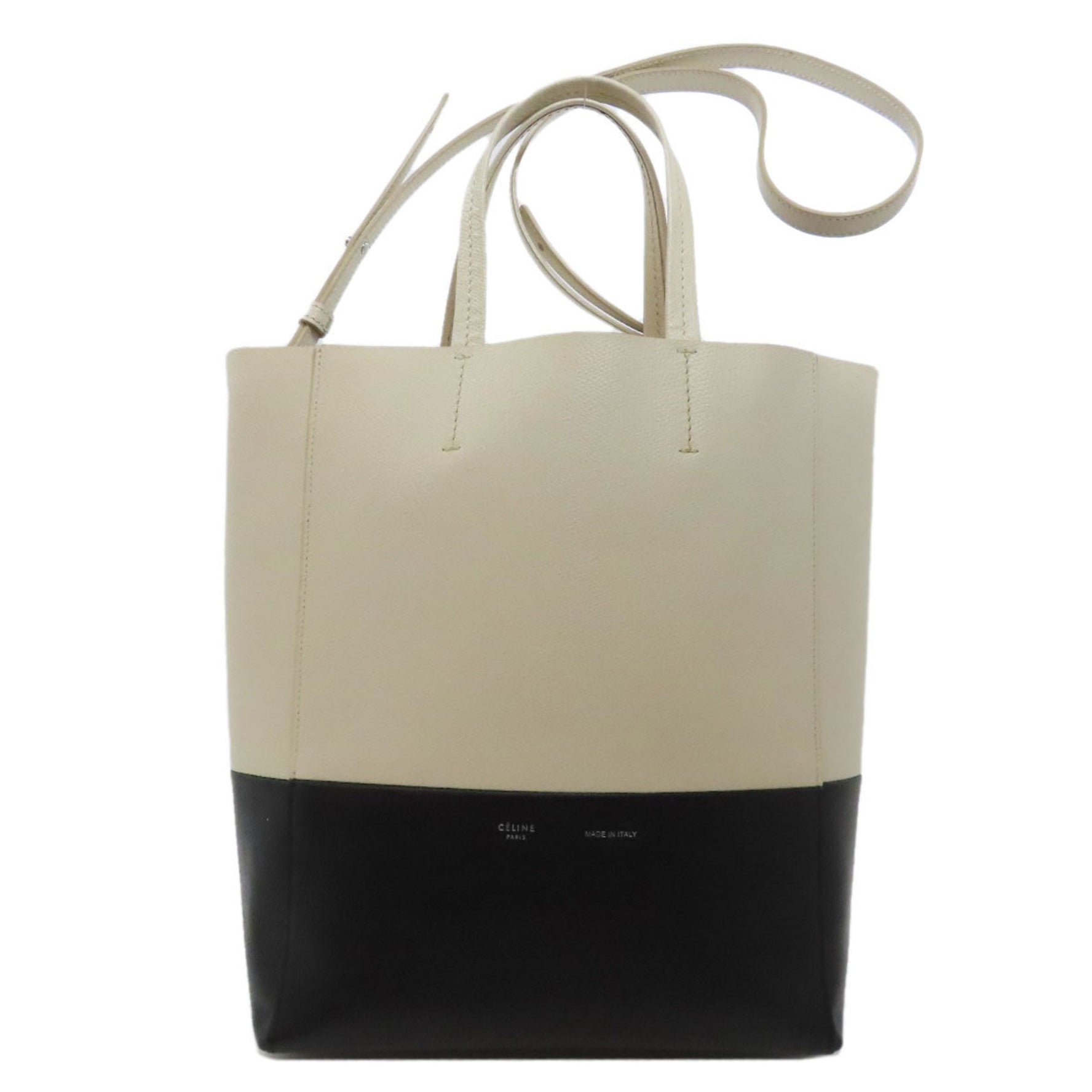 Celine Vertical Cabas Handbag Leather