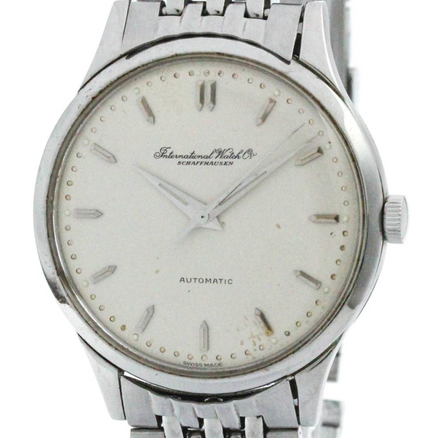 Vintage IWC Schaffhausen Steel Automatic Watch