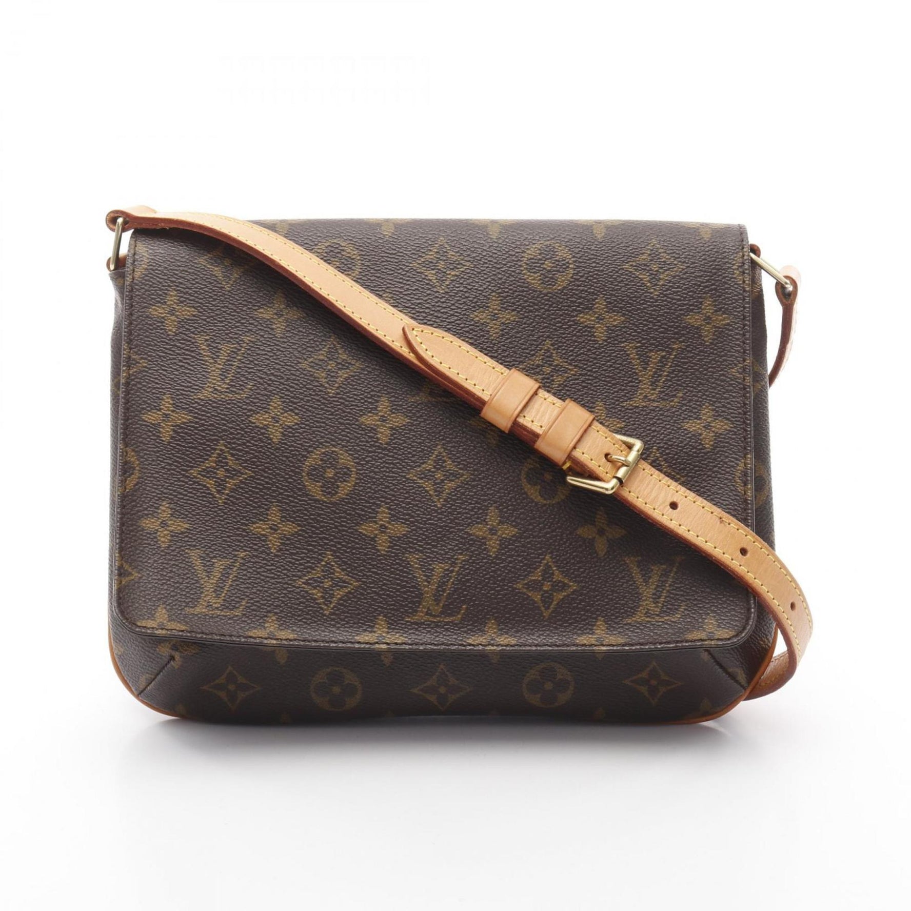 Louis Vuitton Musette Tango Short Strap Monogram Shoulder Bag in Coated Canvas and Leather, Brown